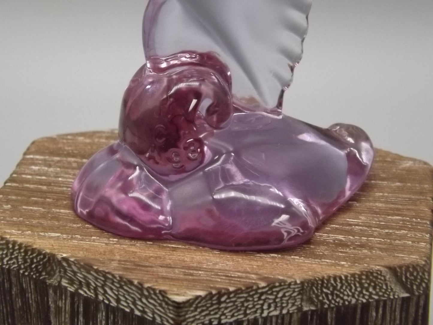 Vintage Heisey Lavender Ice Glass Mallard Figurines - Dalzell Mold Set