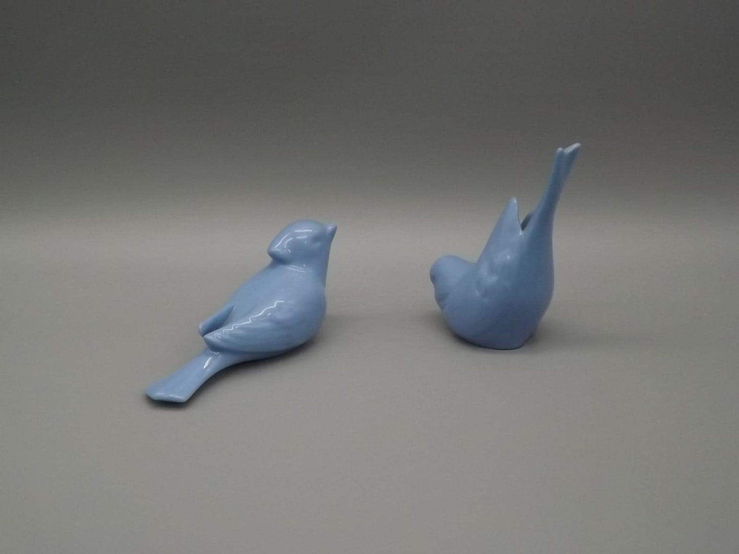 Vintage Lenox Porcelain Bluebird Figurines: Green Wreath Mark, 1930s