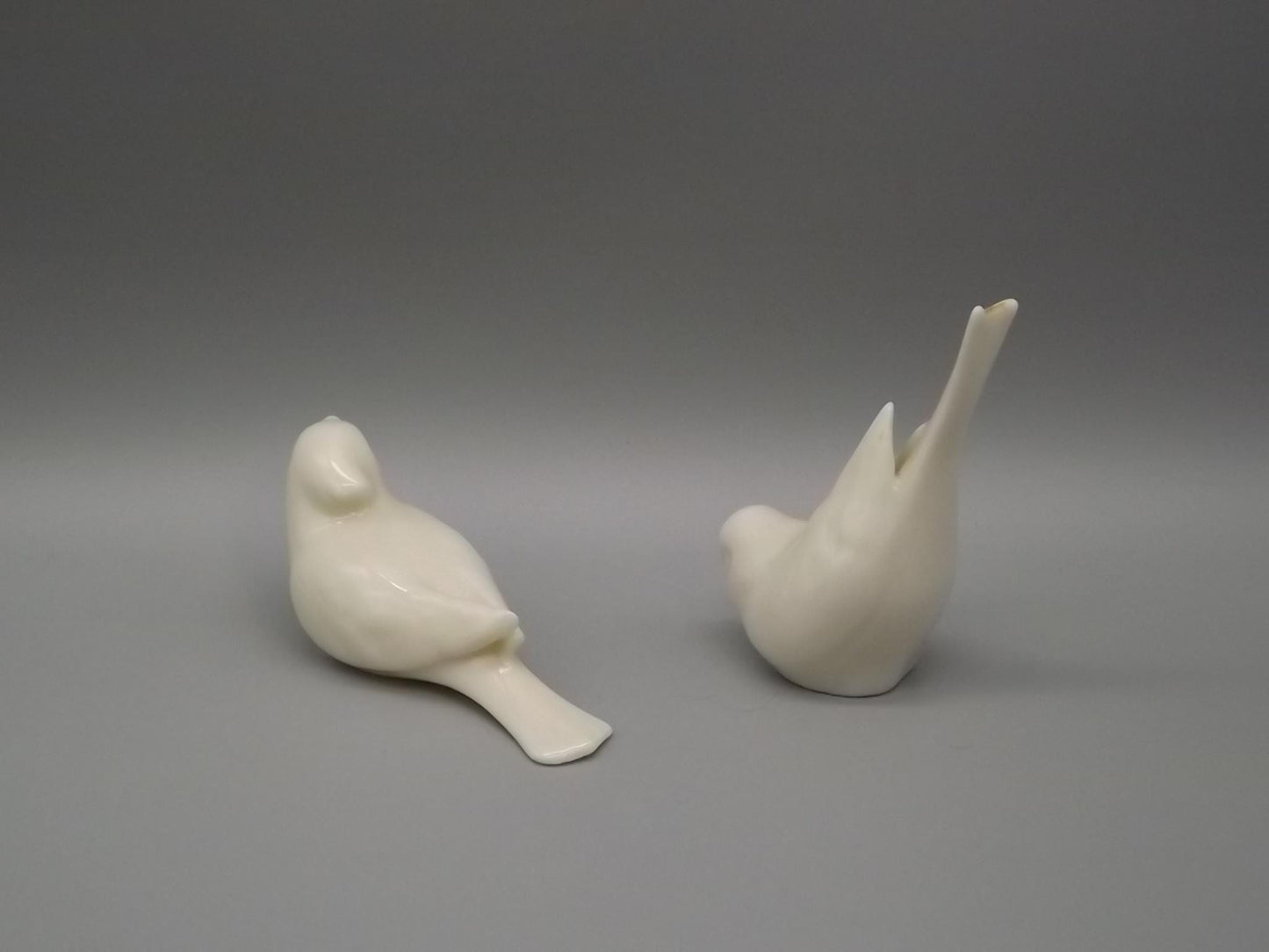 Vintage Lenox Porcelain Bird Figurines: Green Wreath Mark, 1930s