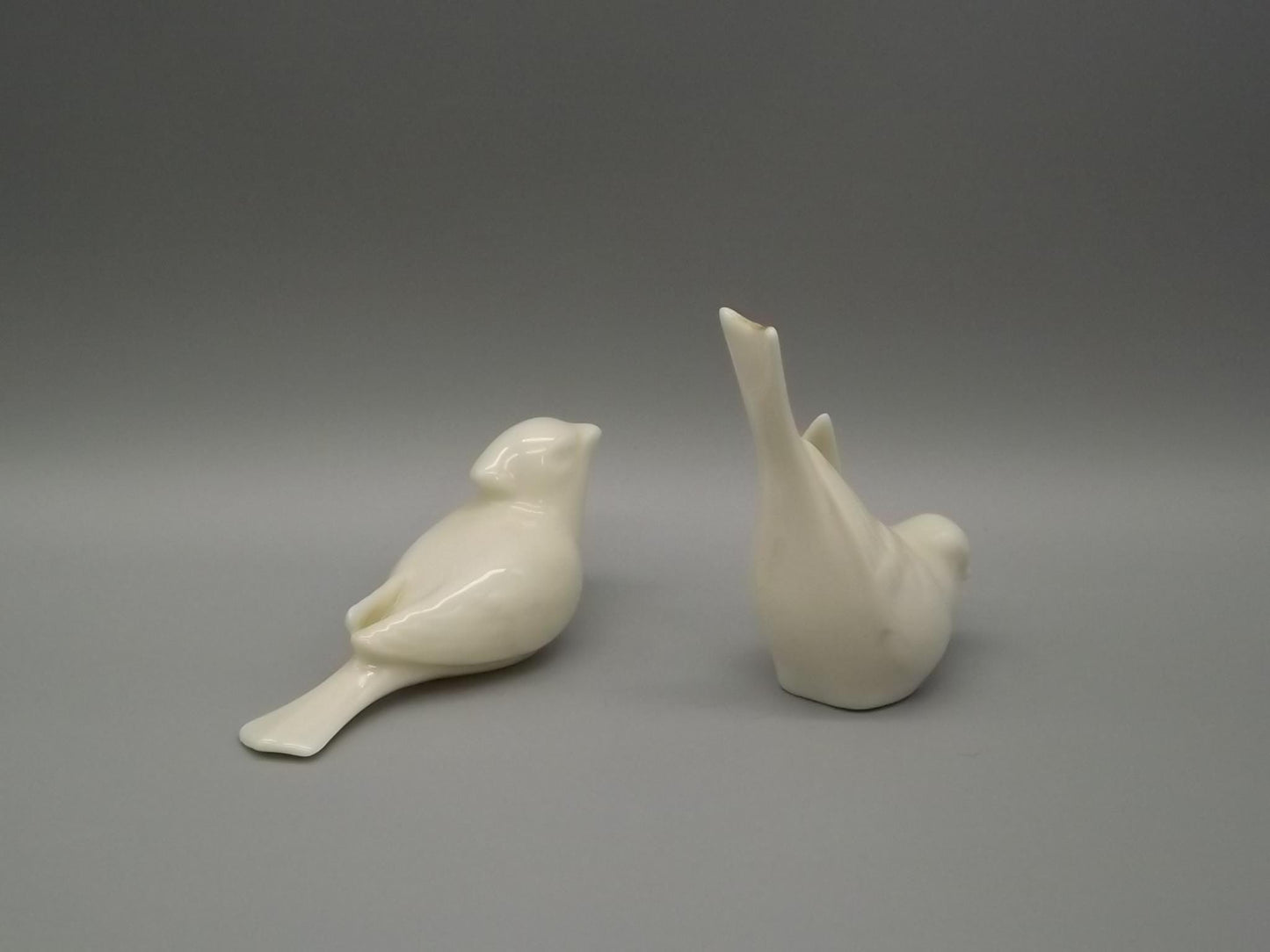 Vintage Lenox Porcelain Bird Figurines: Green Wreath Mark, 1930s