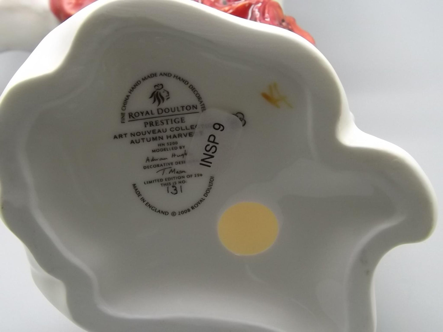 Vintage Royal Doulton Figurine: Art Nouveau "Autumn Harvest" Limited Edition