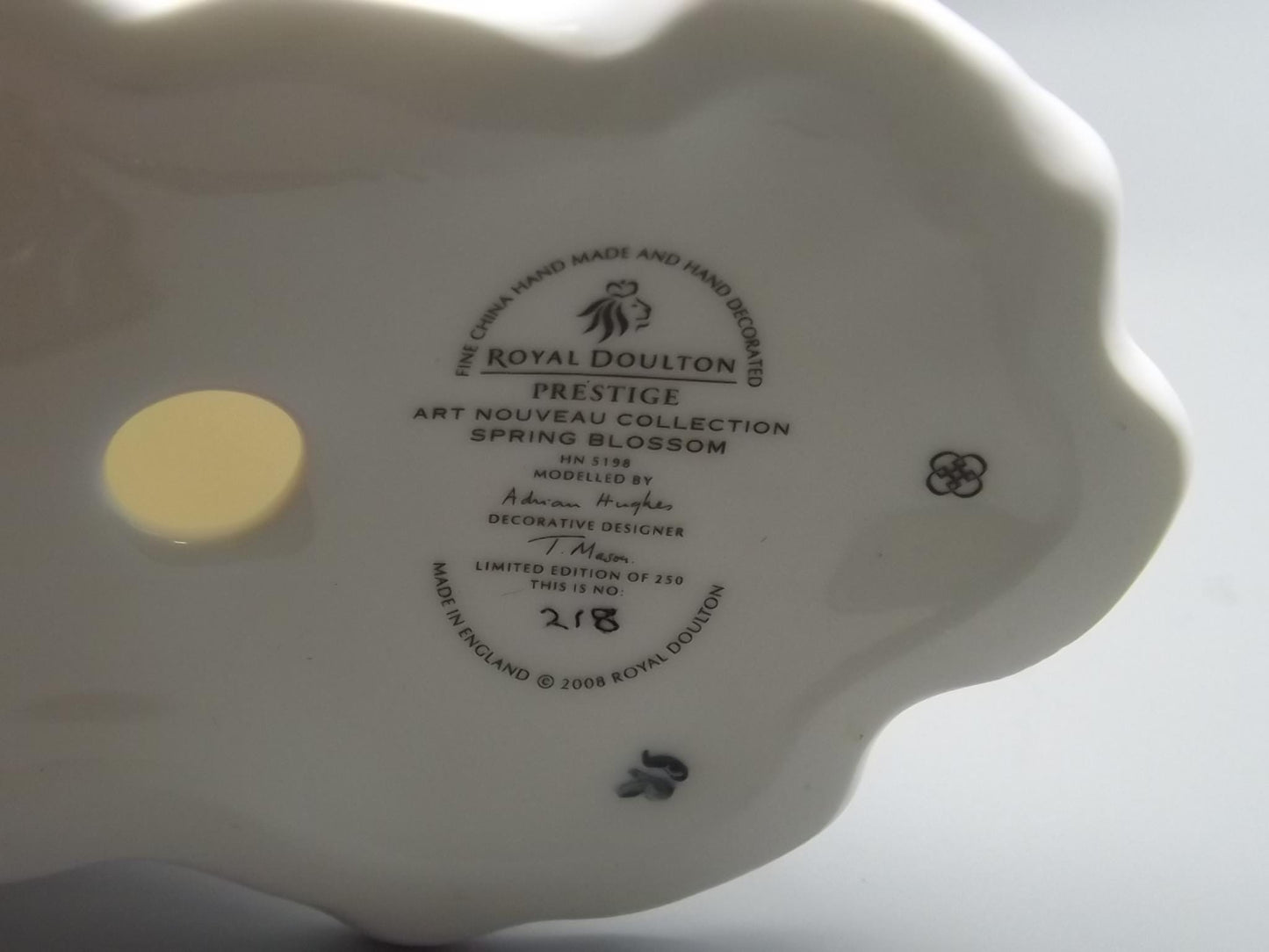 Vintage Royal Doulton "Spring Blossom" Figurine: Art Nouveau Prestige Series