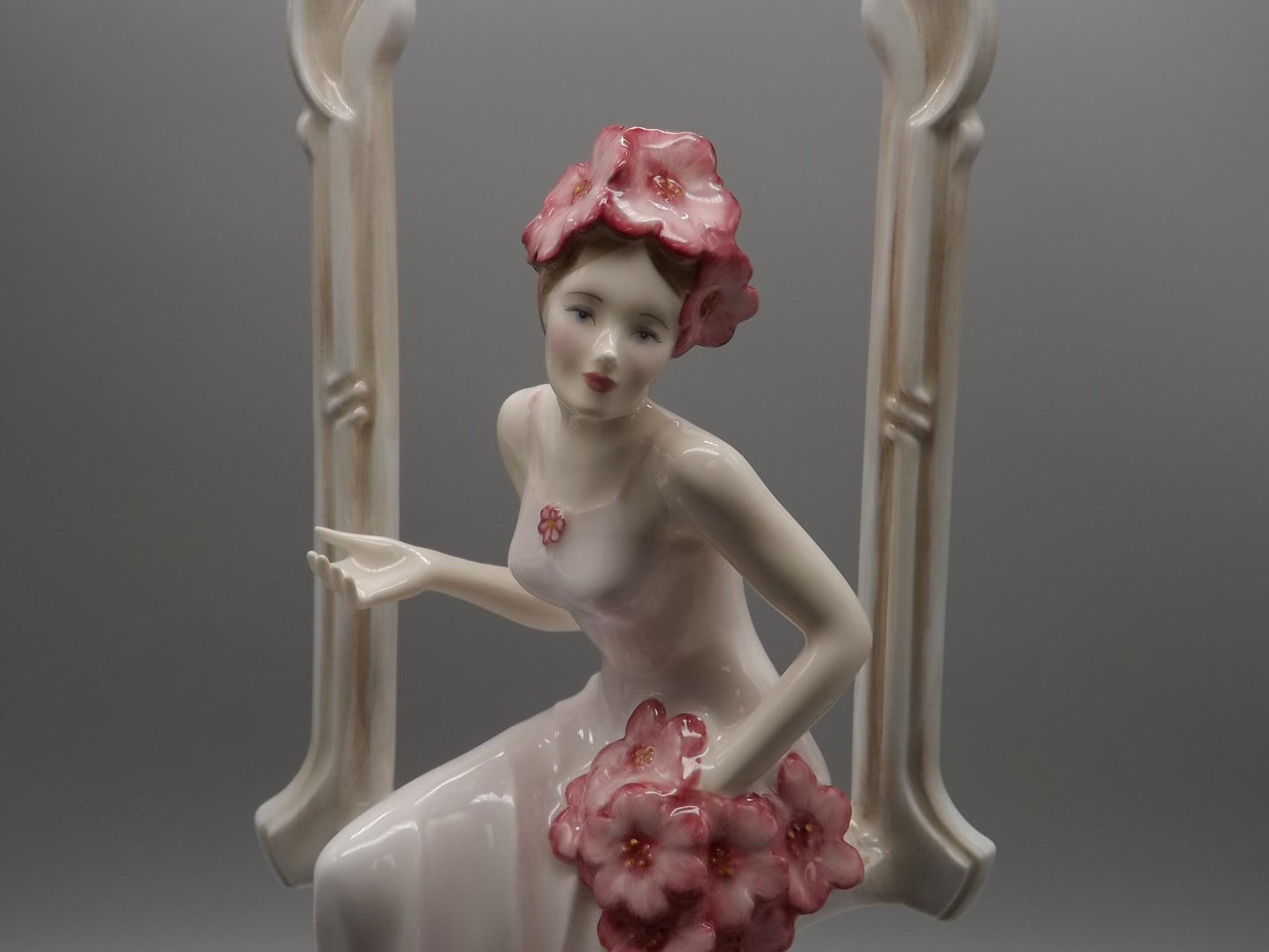Vintage Royal Doulton "Spring Blossom" Figurine: Art Nouveau Prestige Series