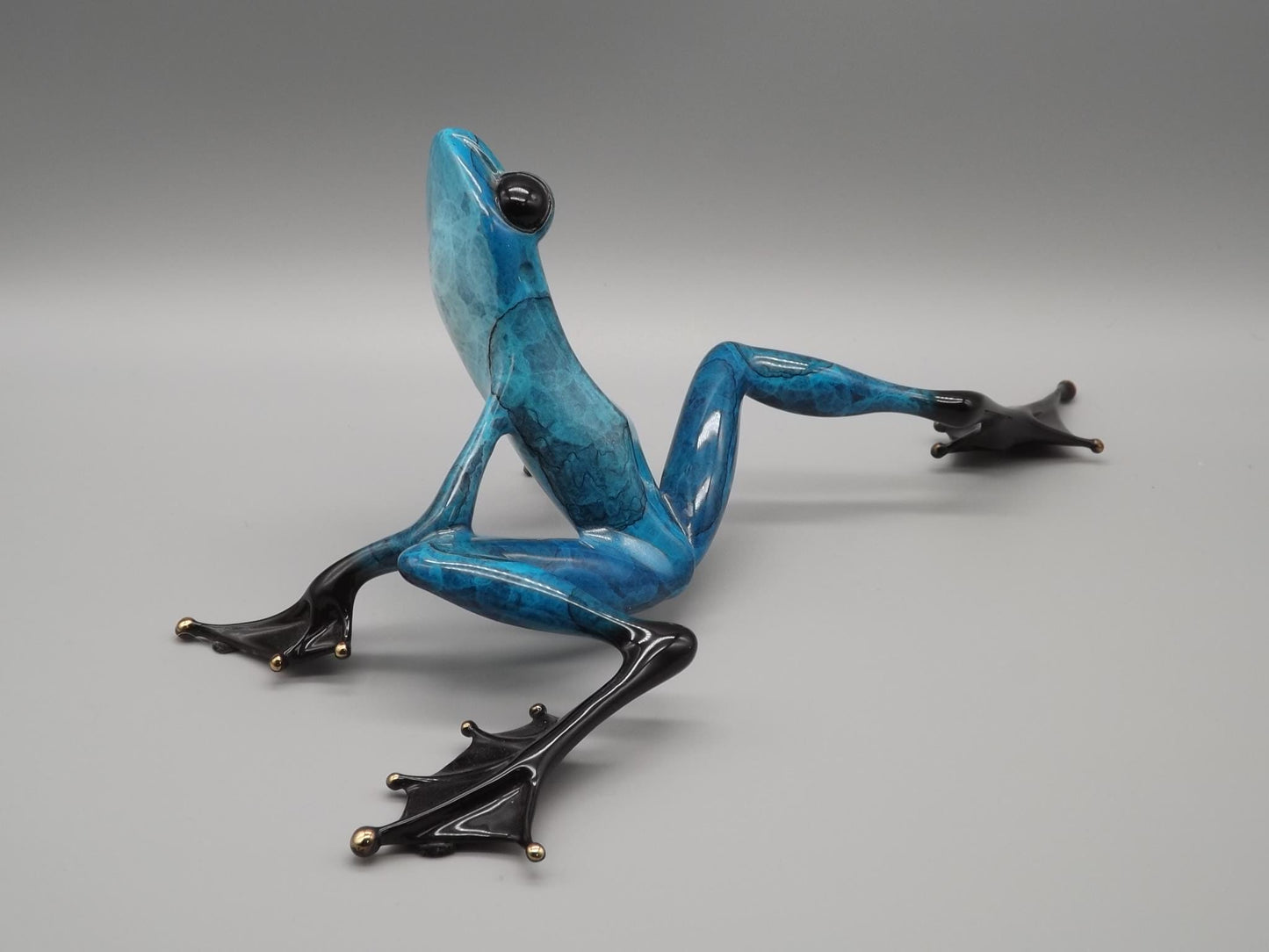 Vintage Frogman Bronze Frog Figurine: Tim Cotterill "Hangin Out" Limited Edition