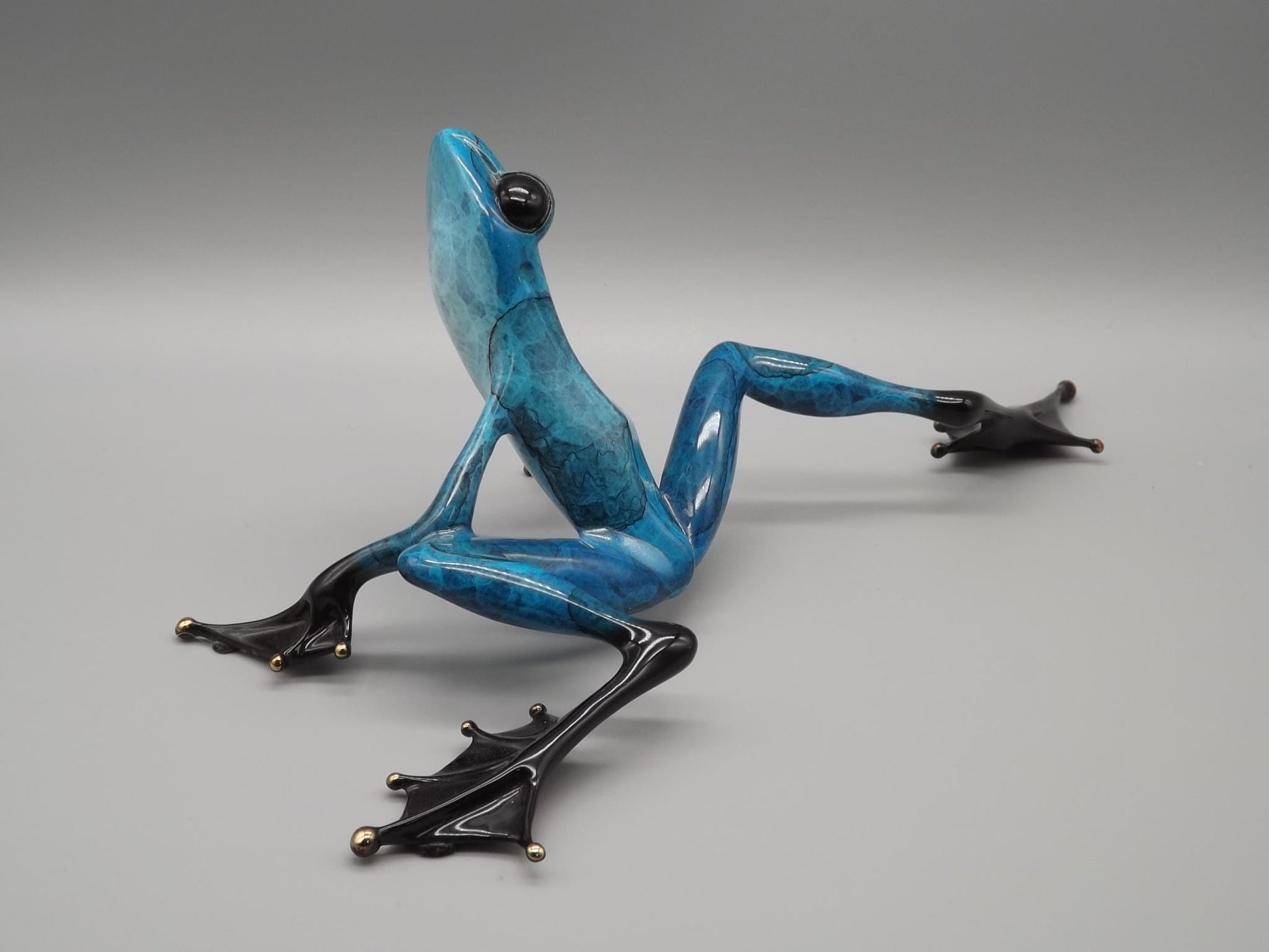 Vintage Frogman Bronze Frog Figurine: Tim Cotterill "Hangin Out" Limited Edition