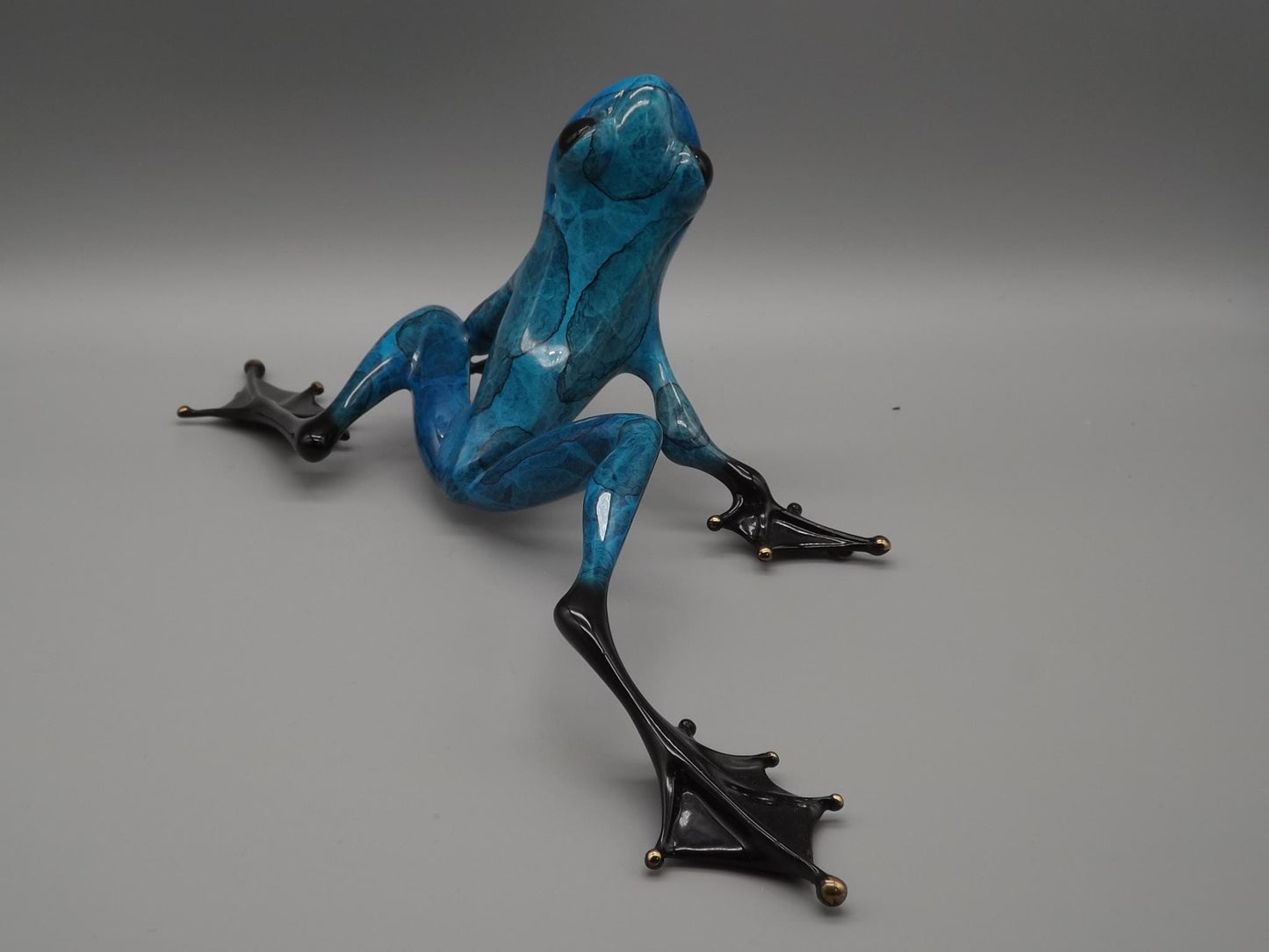 Vintage Frogman Bronze Frog Figurine: Tim Cotterill "Hangin Out" Limited Edition