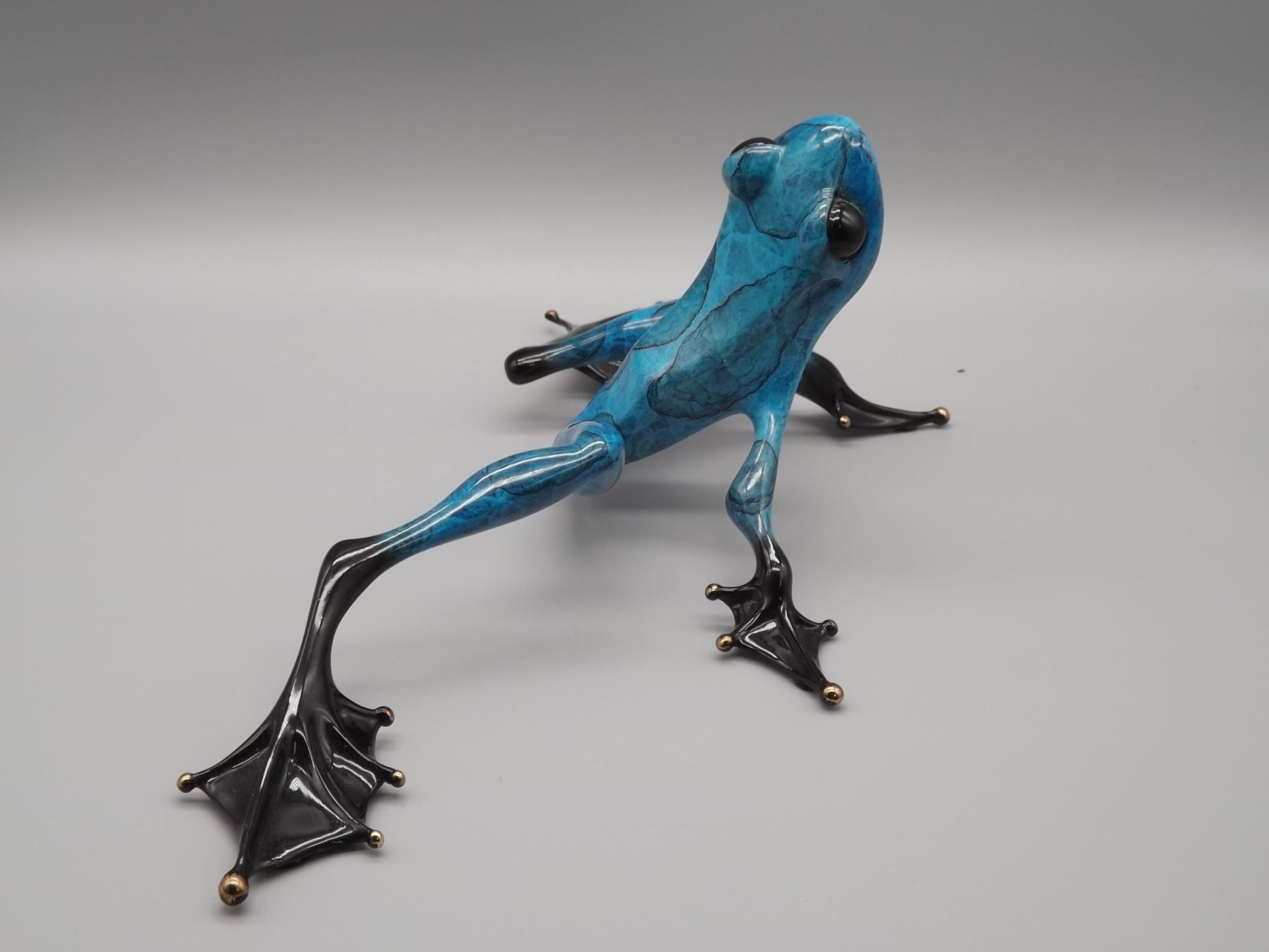 Vintage Frogman Bronze Frog Figurine: Tim Cotterill "Hangin Out" Limited Edition