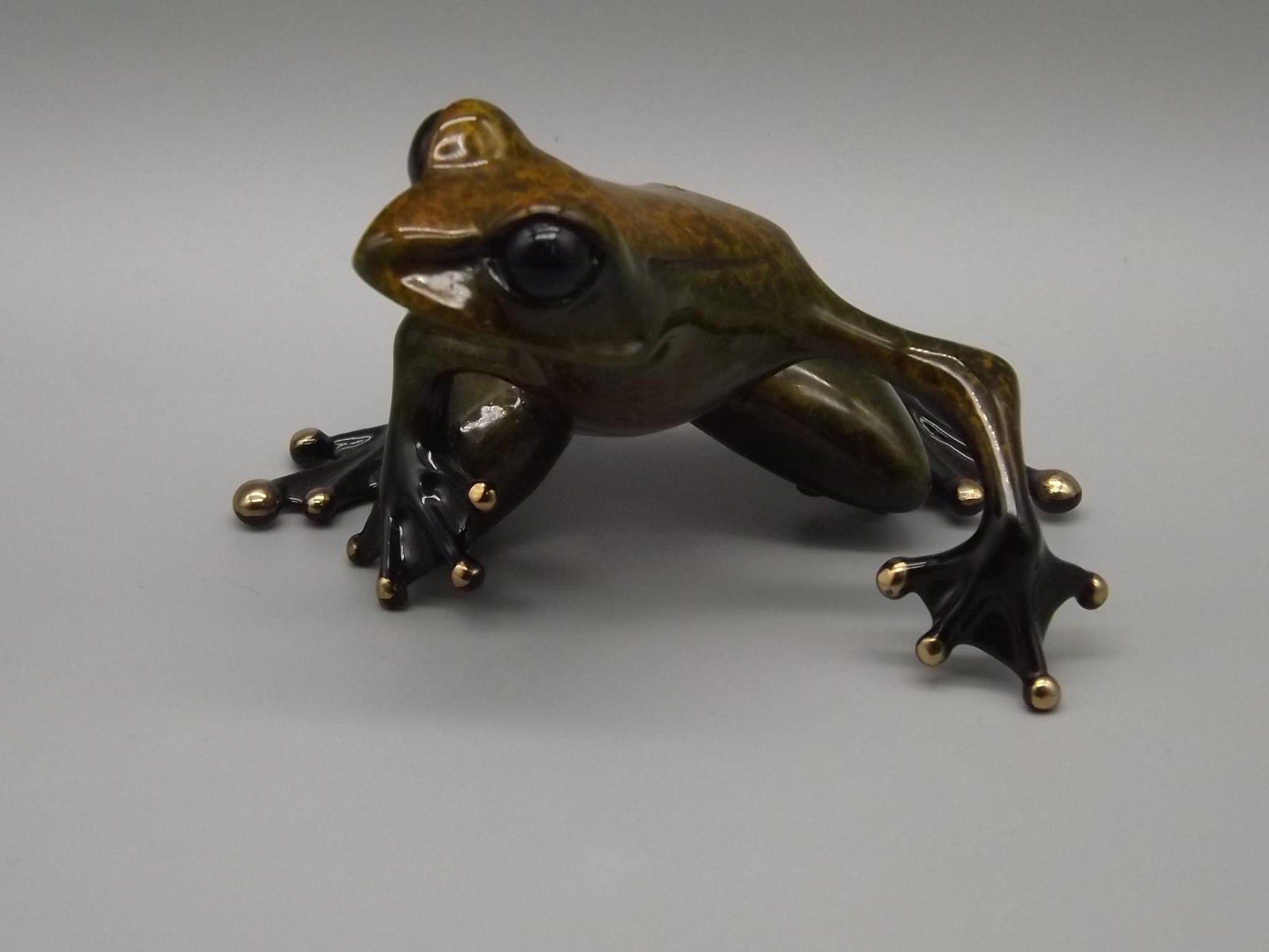 Vintage Frogman Tim Cotterill "Zinny" Bronze Frog Figurine, Artist Proof