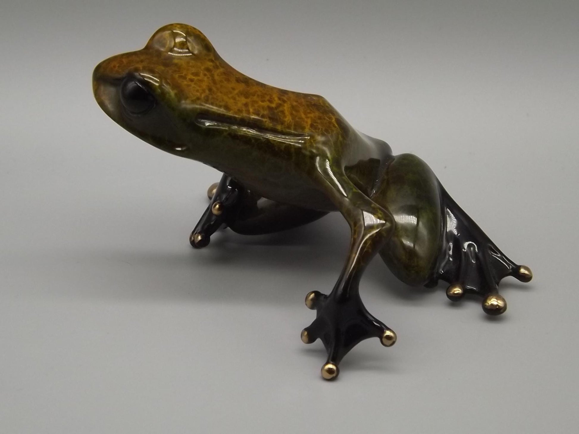 Vintage Frogman Tim Cotterill "Zinny" Bronze Frog Figurine, Artist Proof