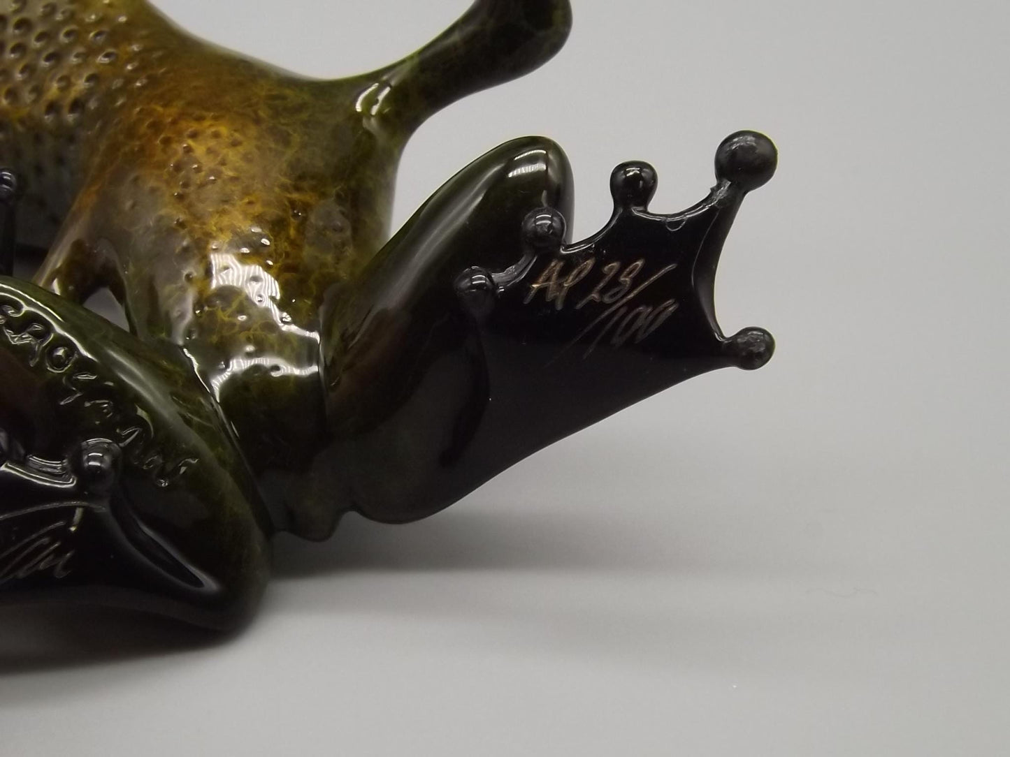 Vintage Frogman Tim Cotterill "Zinny" Bronze Frog Figurine, Artist Proof