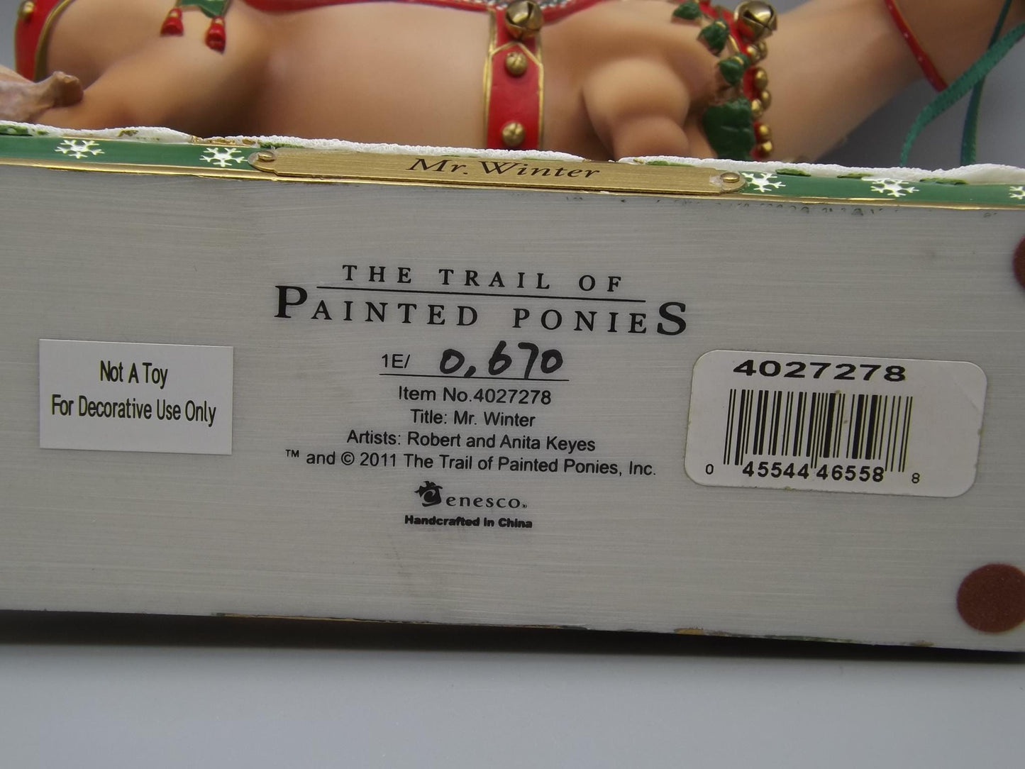 Vintage Trail of Painted Ponies "Mr. Winter" Figurine - Edition 1E/670 (with original box)