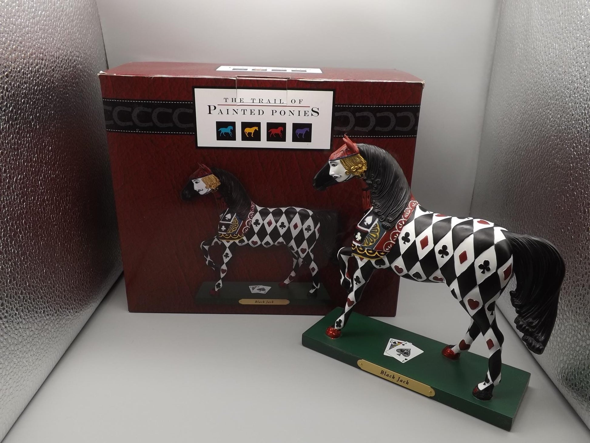 Vintage Trail of Painted Ponies Figurine: Black Jack, Edition 1E/1589 (Original Box)