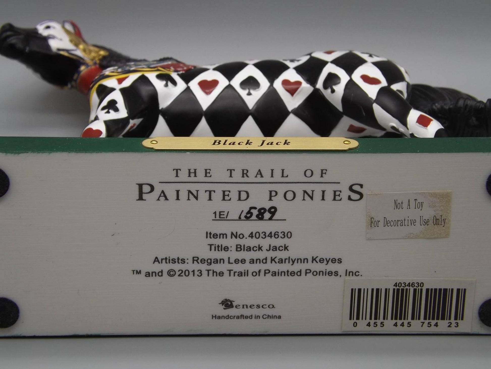 Vintage Trail of Painted Ponies Figurine: Black Jack, Edition 1E/1589 (Original Box)