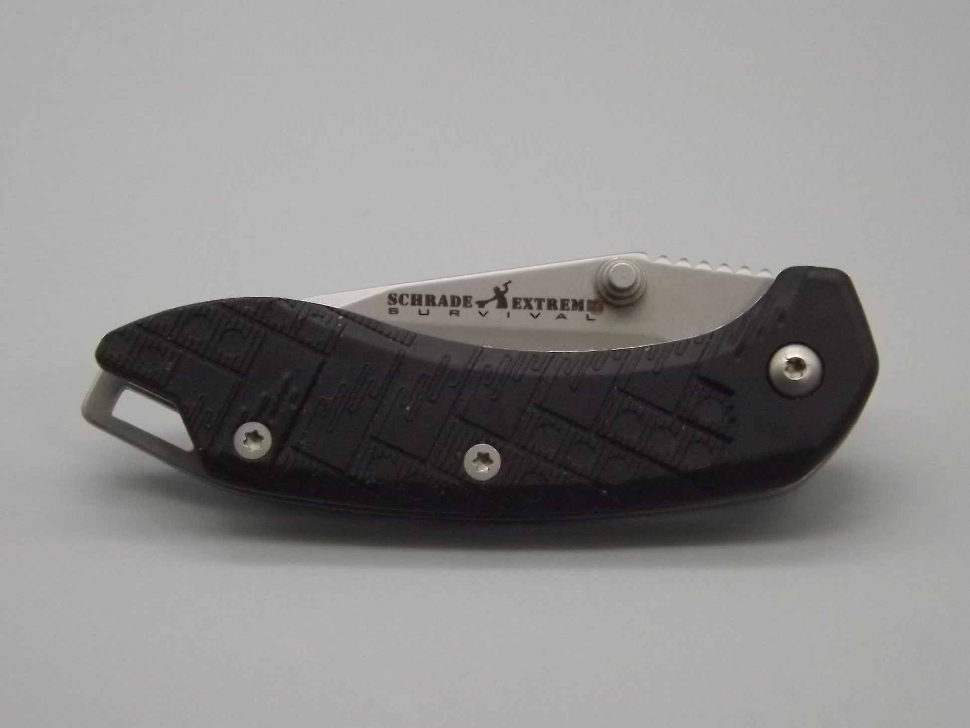 Schrade Extreme Survival Folding Knife: Lanyard & Belt Holder