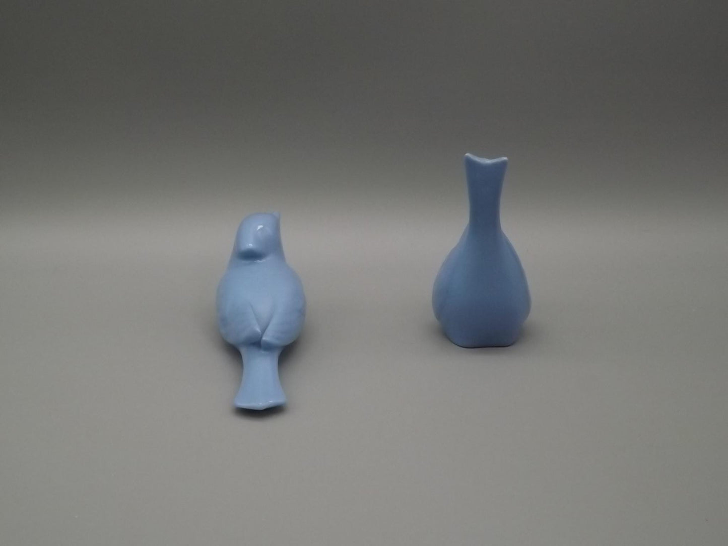 Vintage Lenox Porcelain Bluebird Figurines: Green Wreath Mark, 1930s