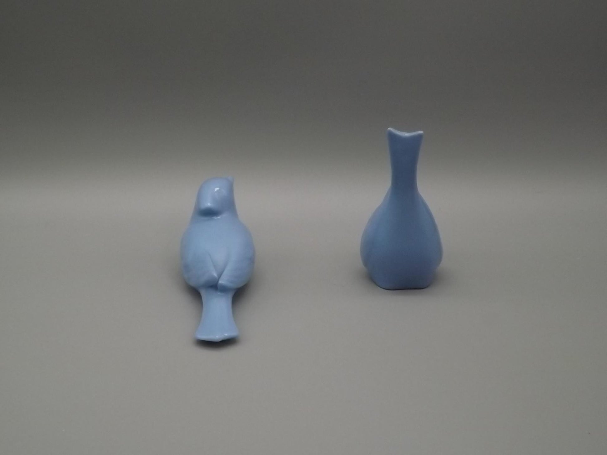 Vintage Lenox Porcelain Bluebird Figurines: Green Wreath Mark, 1930s