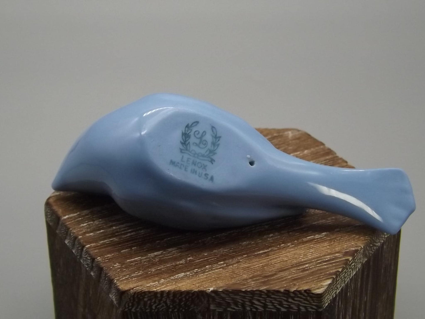 Vintage Lenox Porcelain Bluebird Figurines: Green Wreath Mark, 1930s