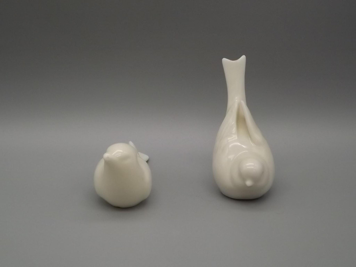 Vintage Lenox Porcelain Bird Figurines: Green Wreath Mark, 1930s