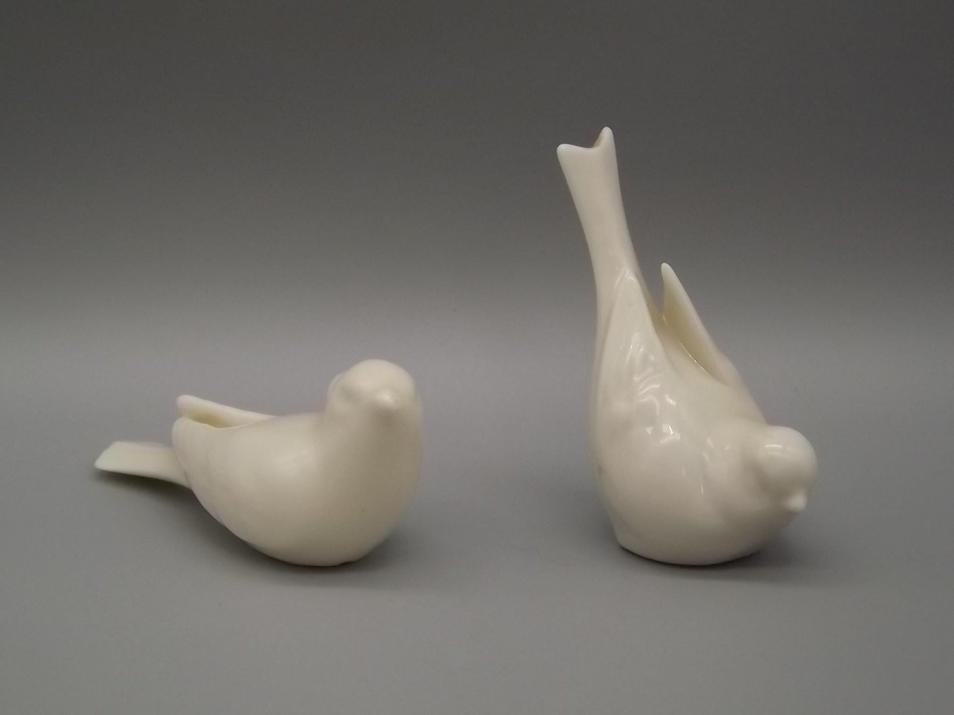 Vintage Lenox Porcelain Bird Figurines: Green Wreath Mark, 1930s