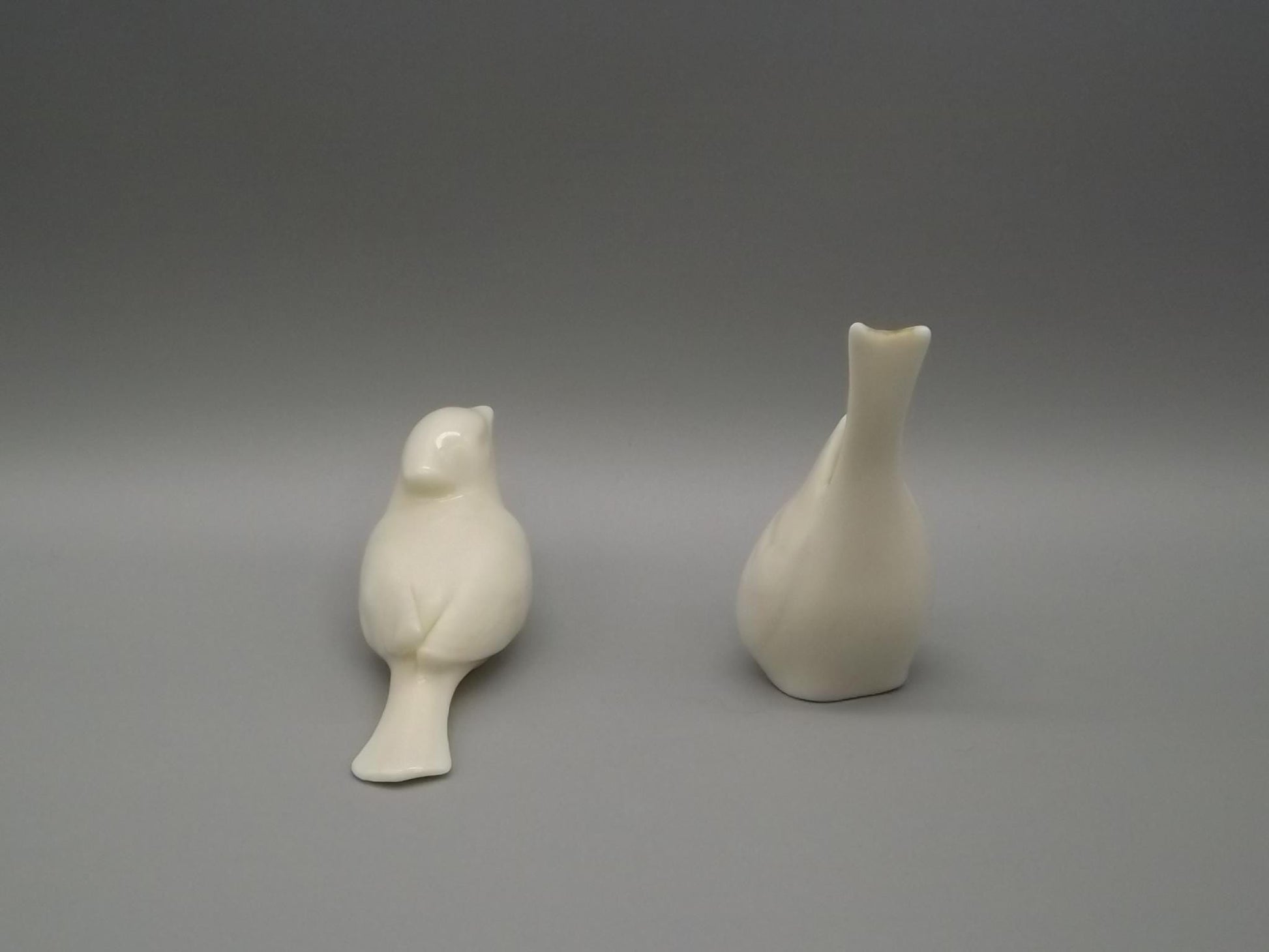 Vintage Lenox Porcelain Bird Figurines: Green Wreath Mark, 1930s