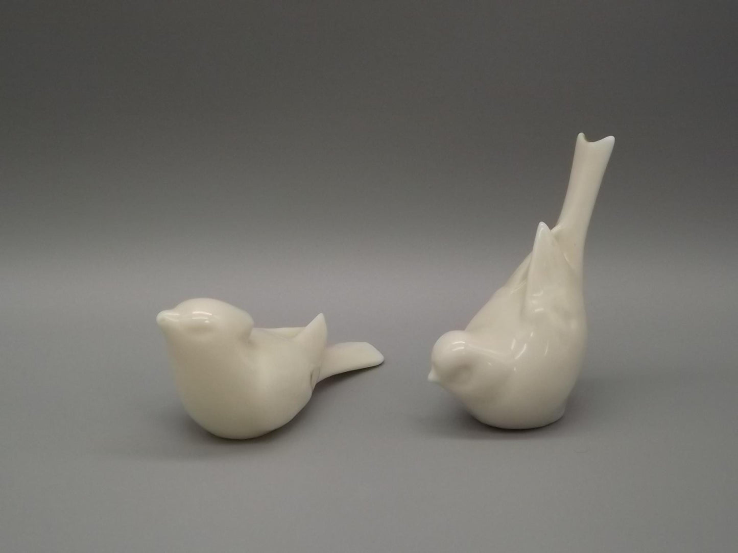 Vintage Lenox Porcelain Bird Figurines: Green Wreath Mark, 1930s