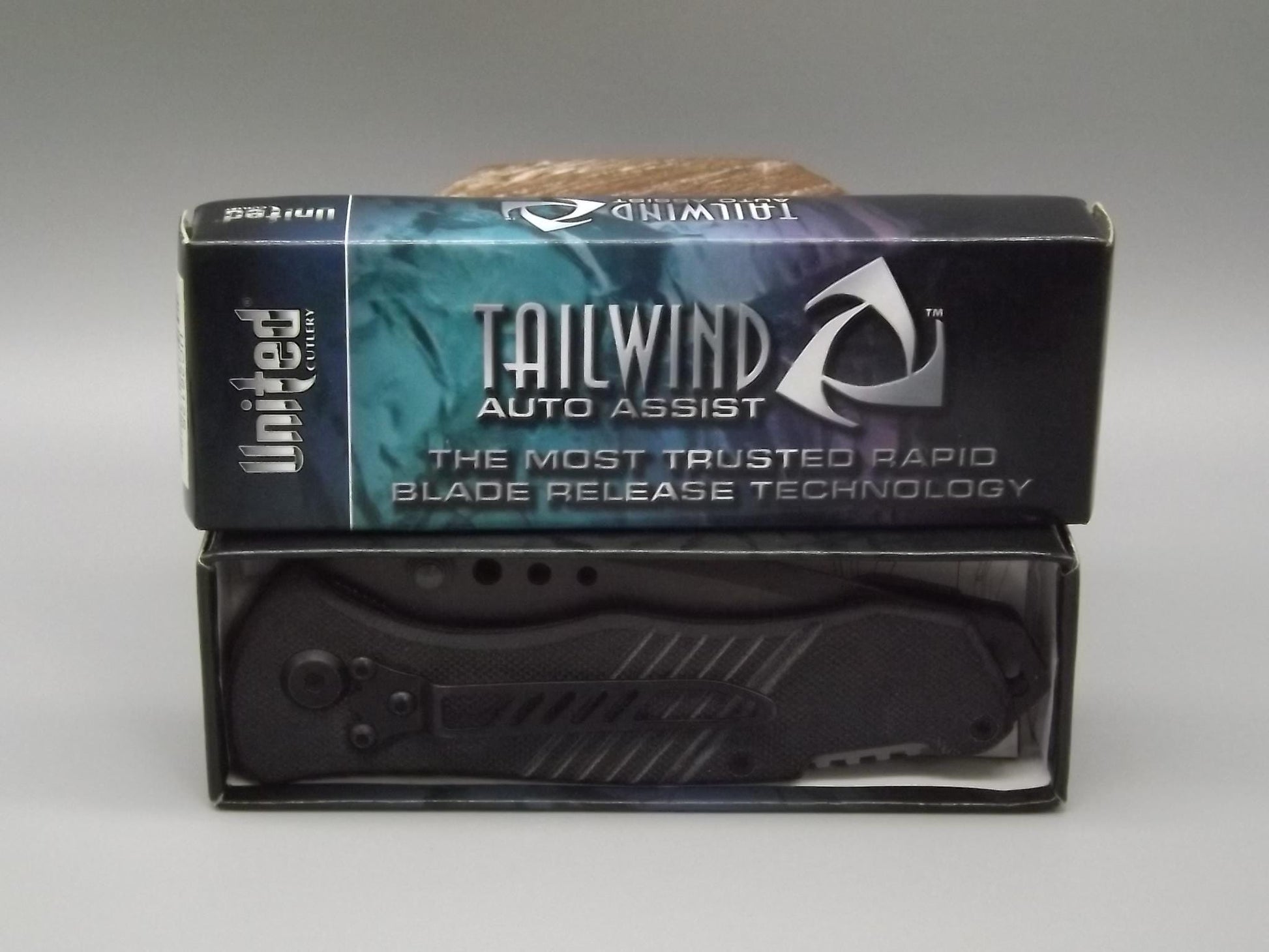 Tailwind United Cutlery Auto Assist Tanto Folding Knife with Box