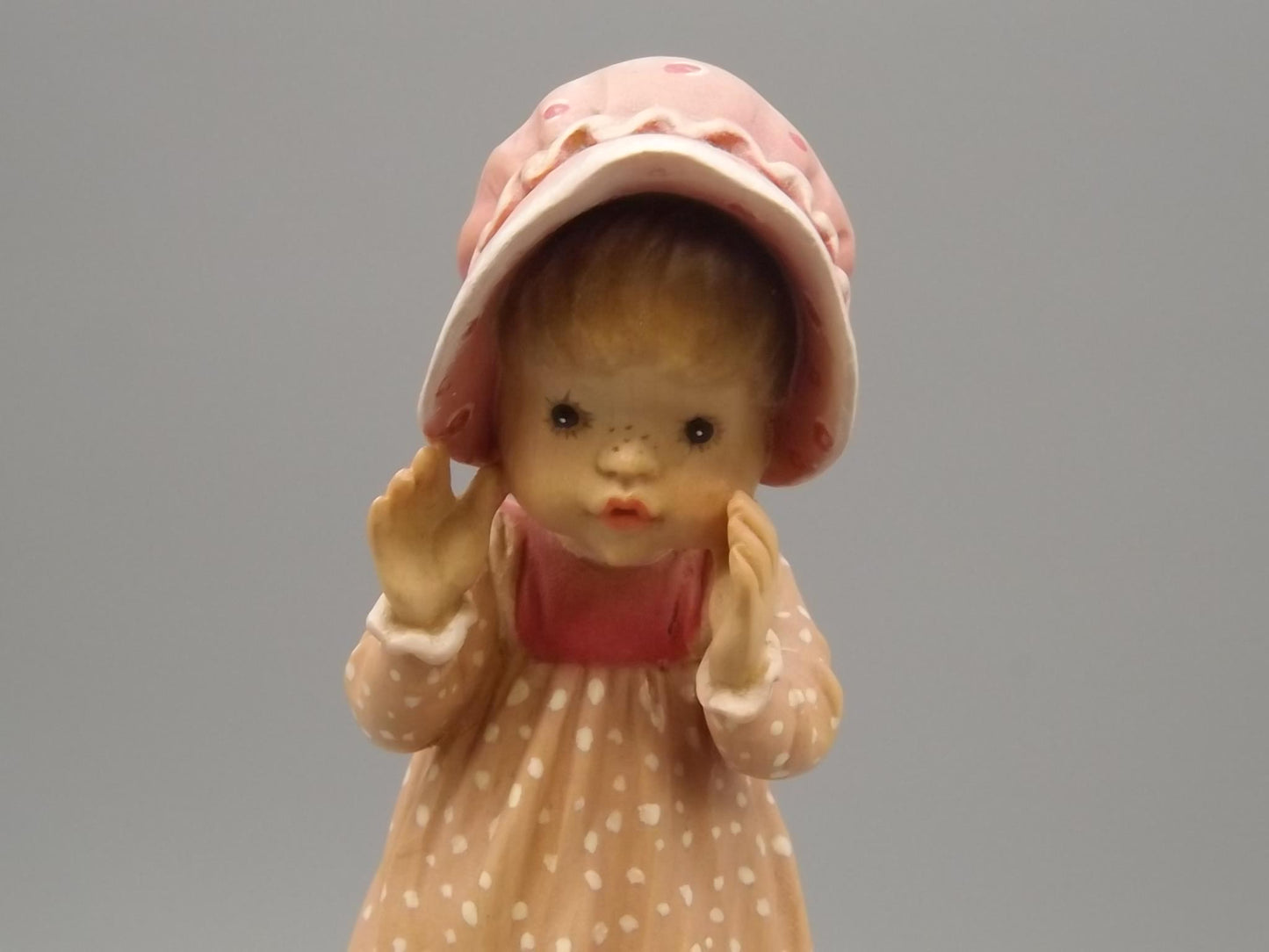 Vintage Anri Wood Figurine: "I Have a Secret" Sarah Kay Design