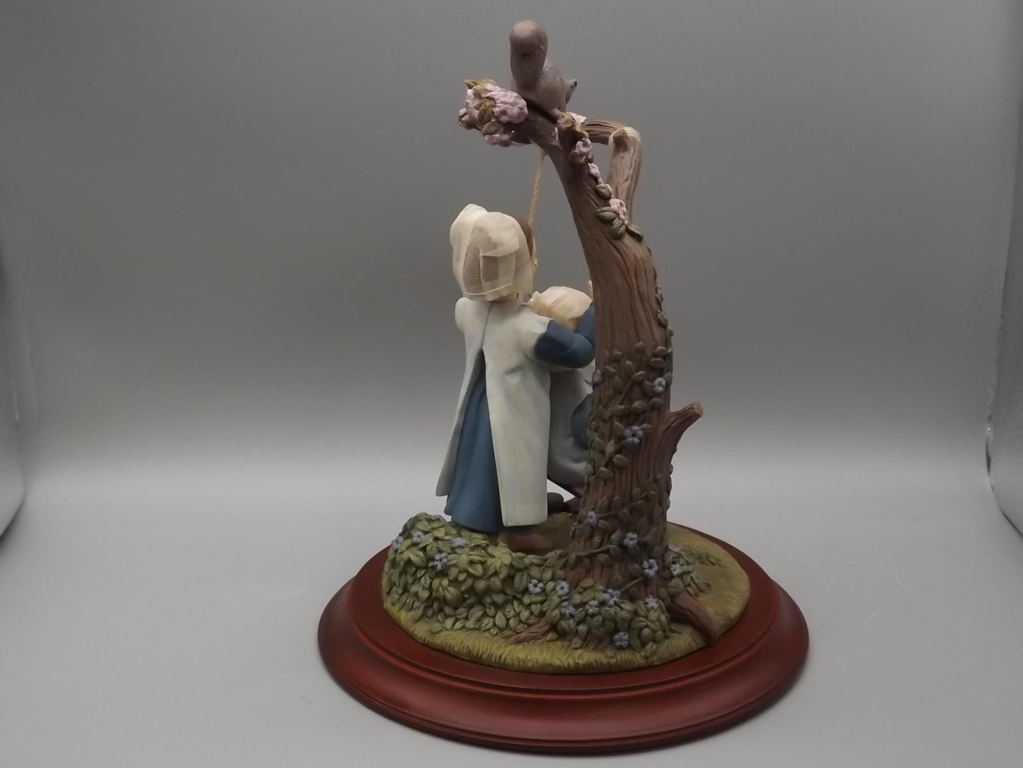 Vintage Willits Amish Figurine: "The Miracle of Spring" Girls on Swing