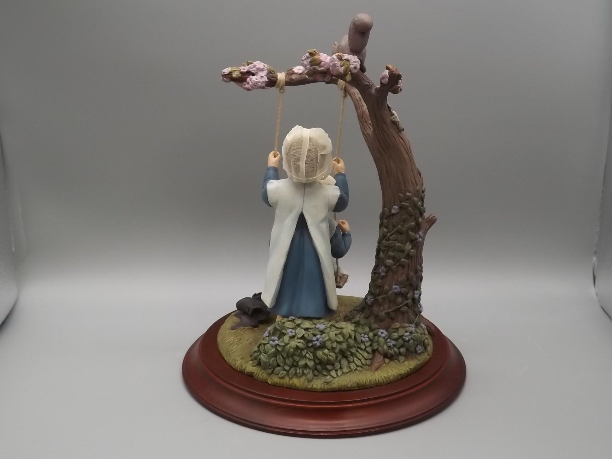 Vintage Willits Amish Figurine: "The Miracle of Spring" Girls on Swing