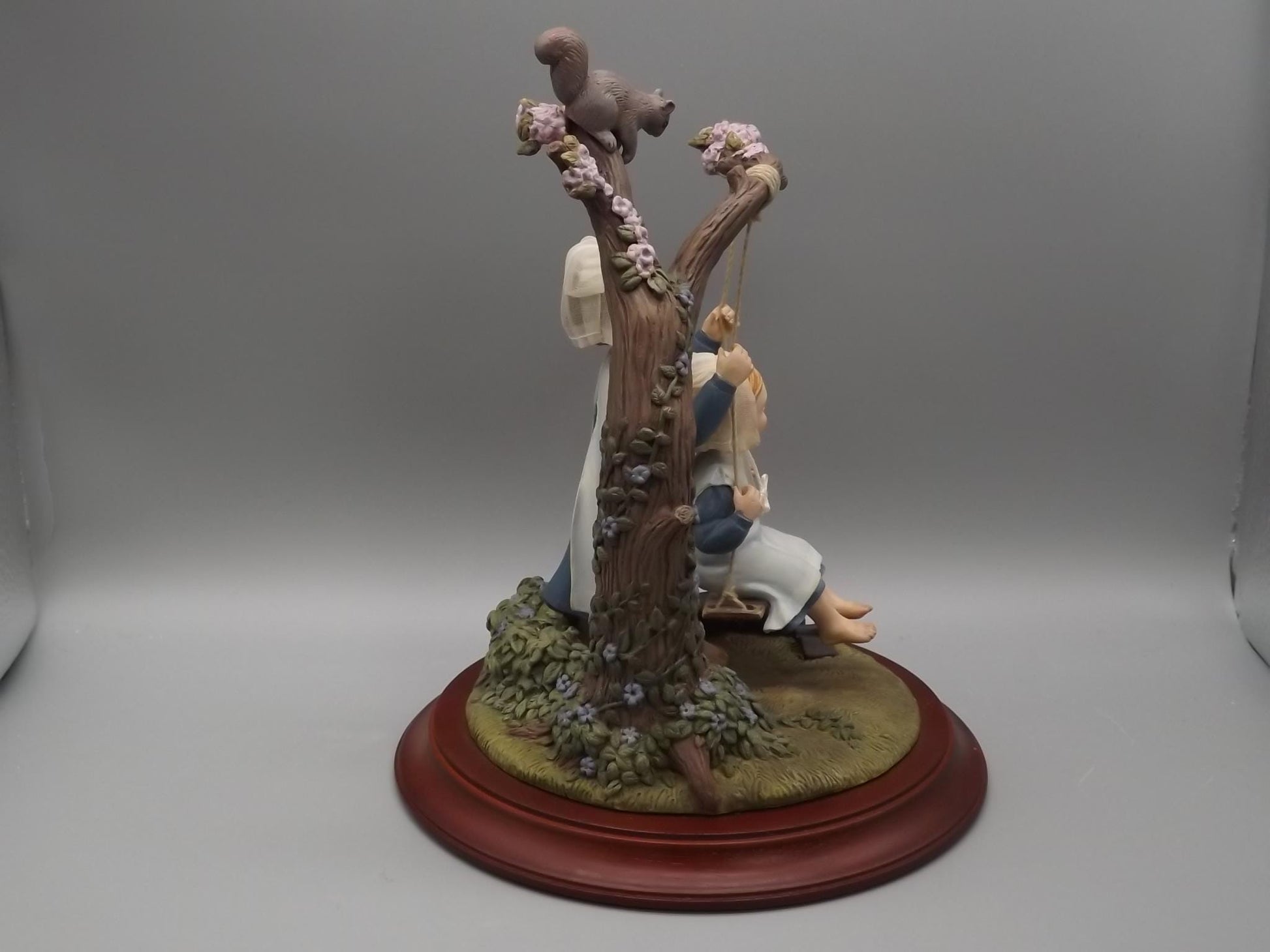 Vintage Willits Amish Figurine: "The Miracle of Spring" Girls on Swing