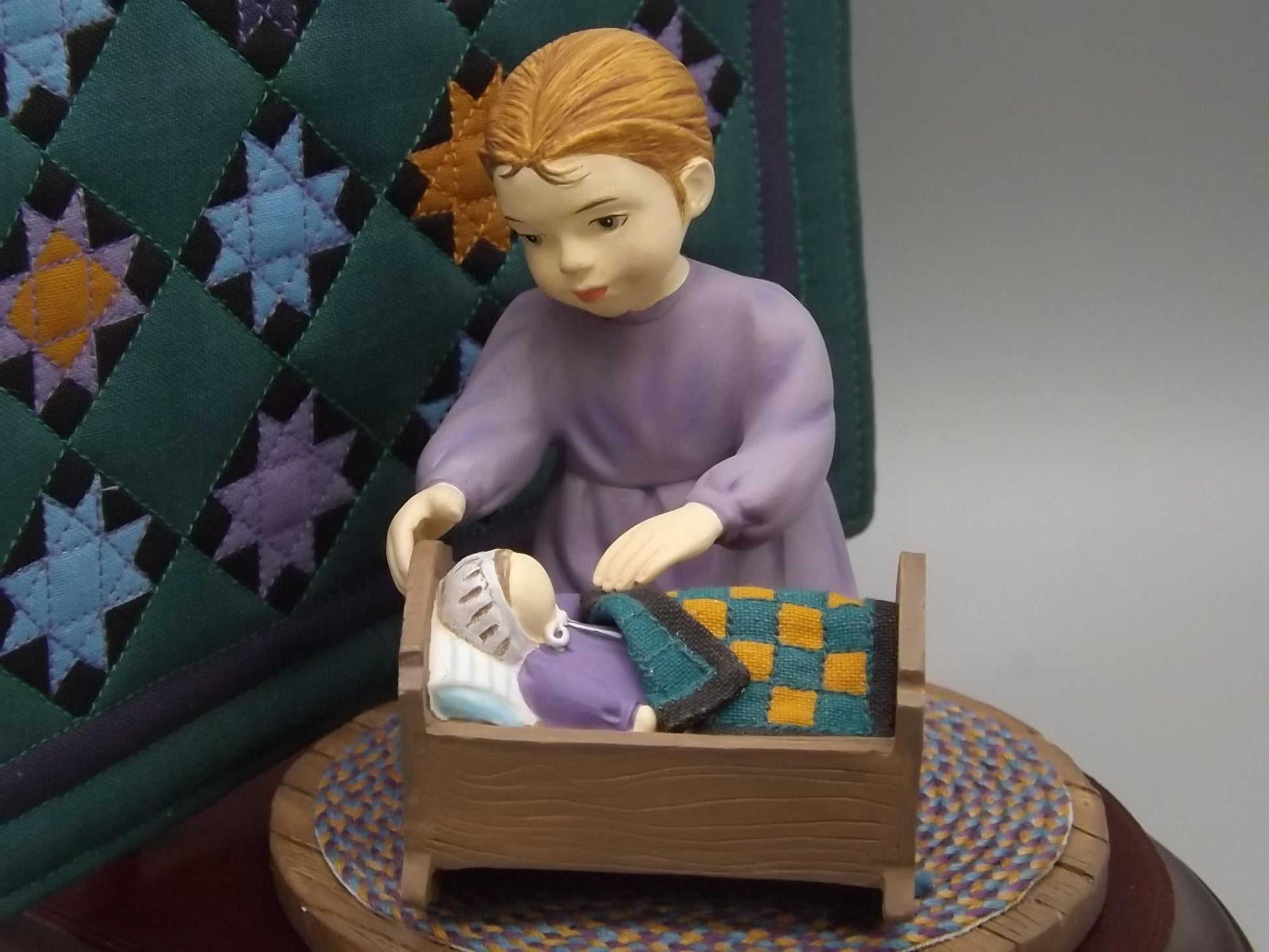 Vintage Willits Amish Heritage Figurine: "Caroline" Tucking Doll