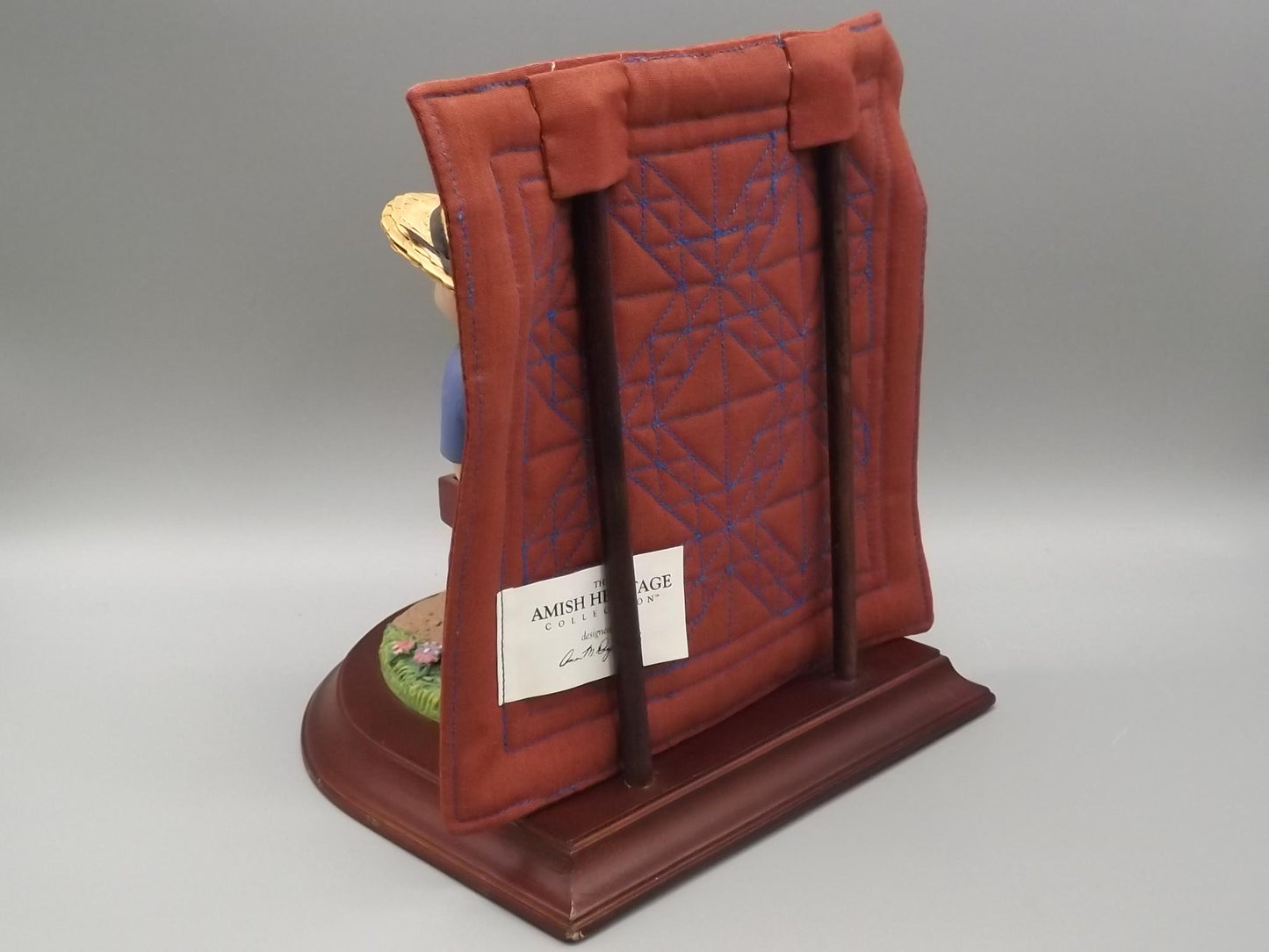 Vintage 1993 Willits Amish Heritage Figurine: Jacob and Toby with Dog