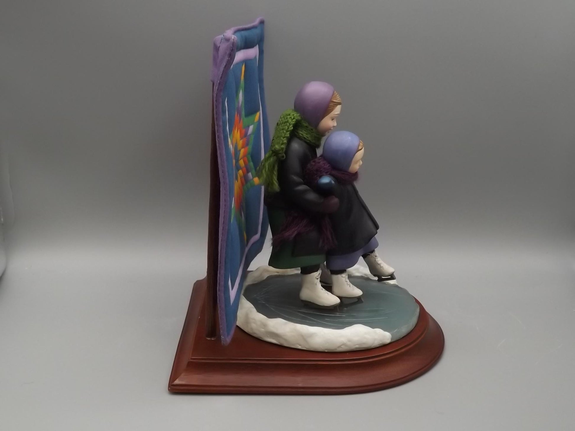 Vintage Willits Amish Figurine: Winter Fun, Martha and Lizzie