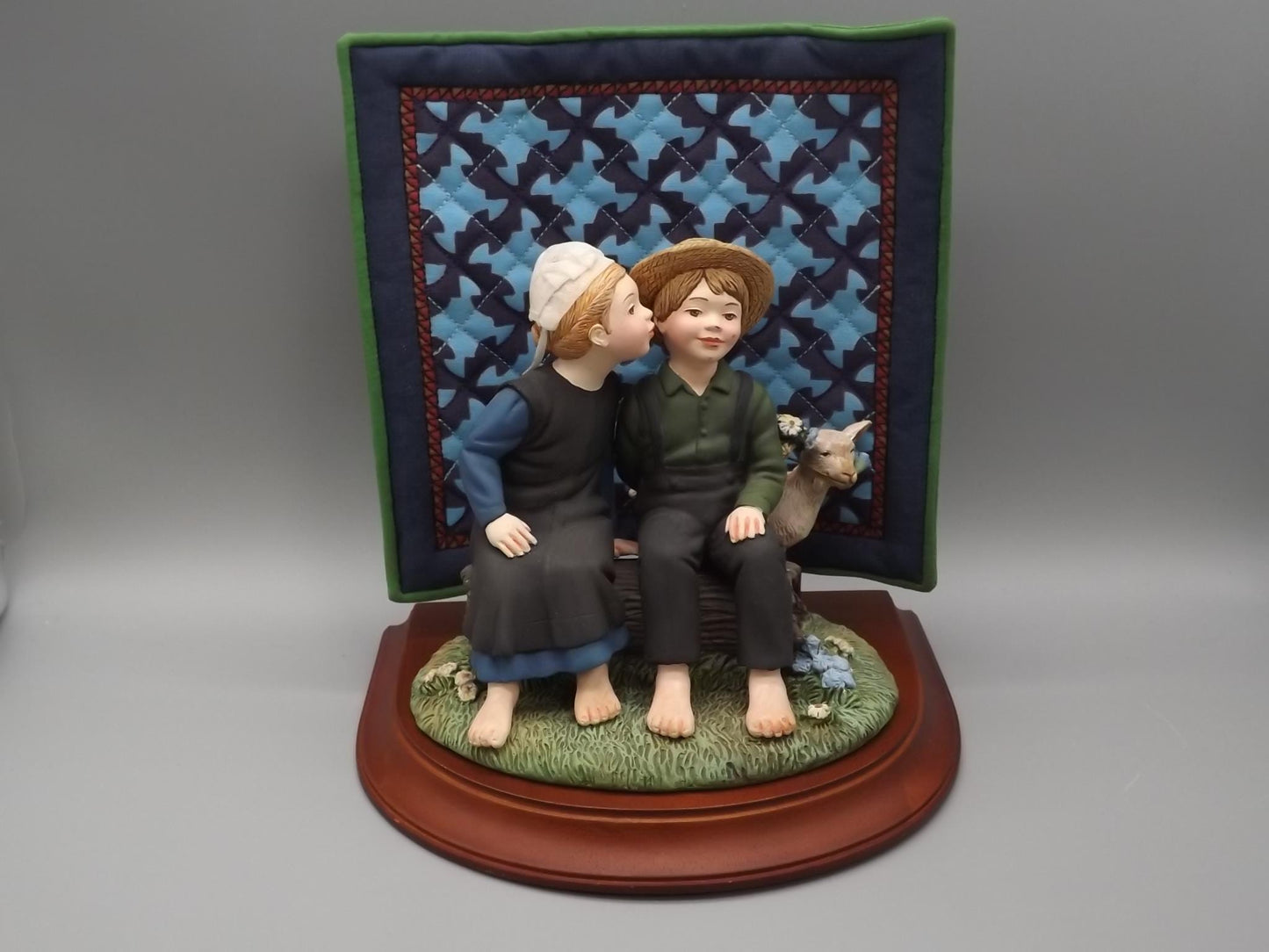 Vintage Willits Amish Heritage "First Kiss" Figurine, 1995