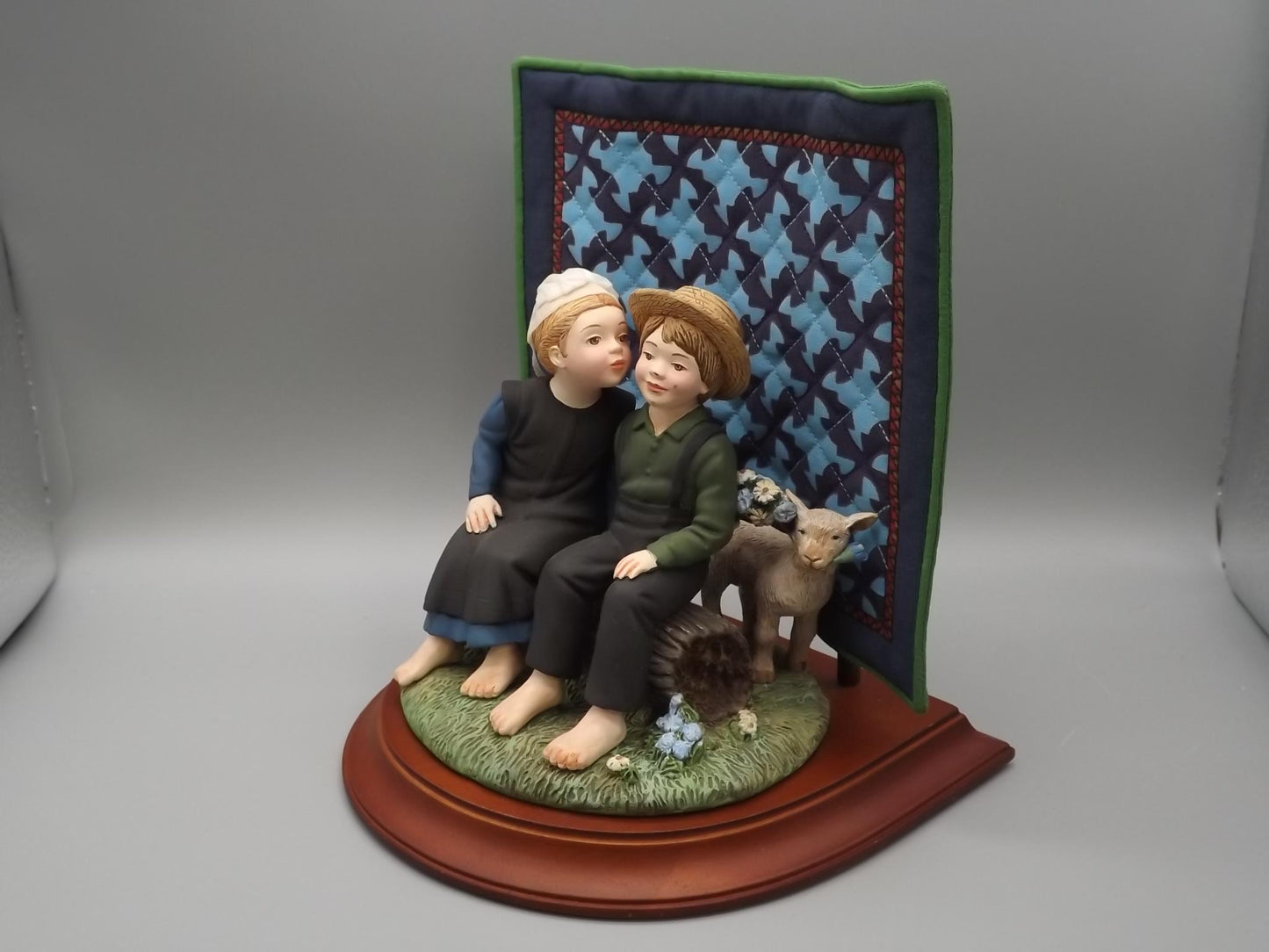 Vintage Willits Amish Heritage "First Kiss" Figurine, 1995