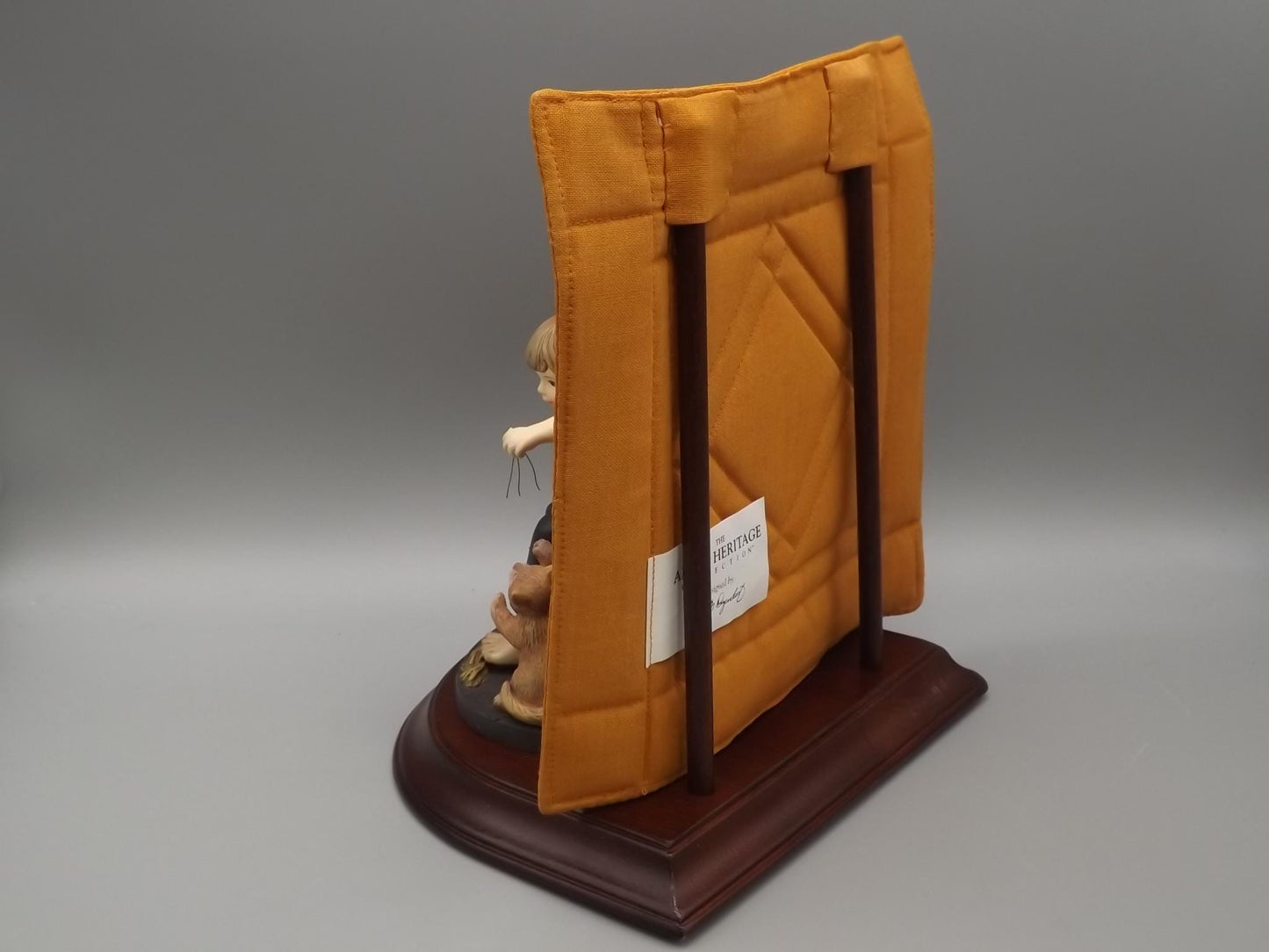 Willits Amish Heritage Figurine: "Eli and Benjamin" with Kitten