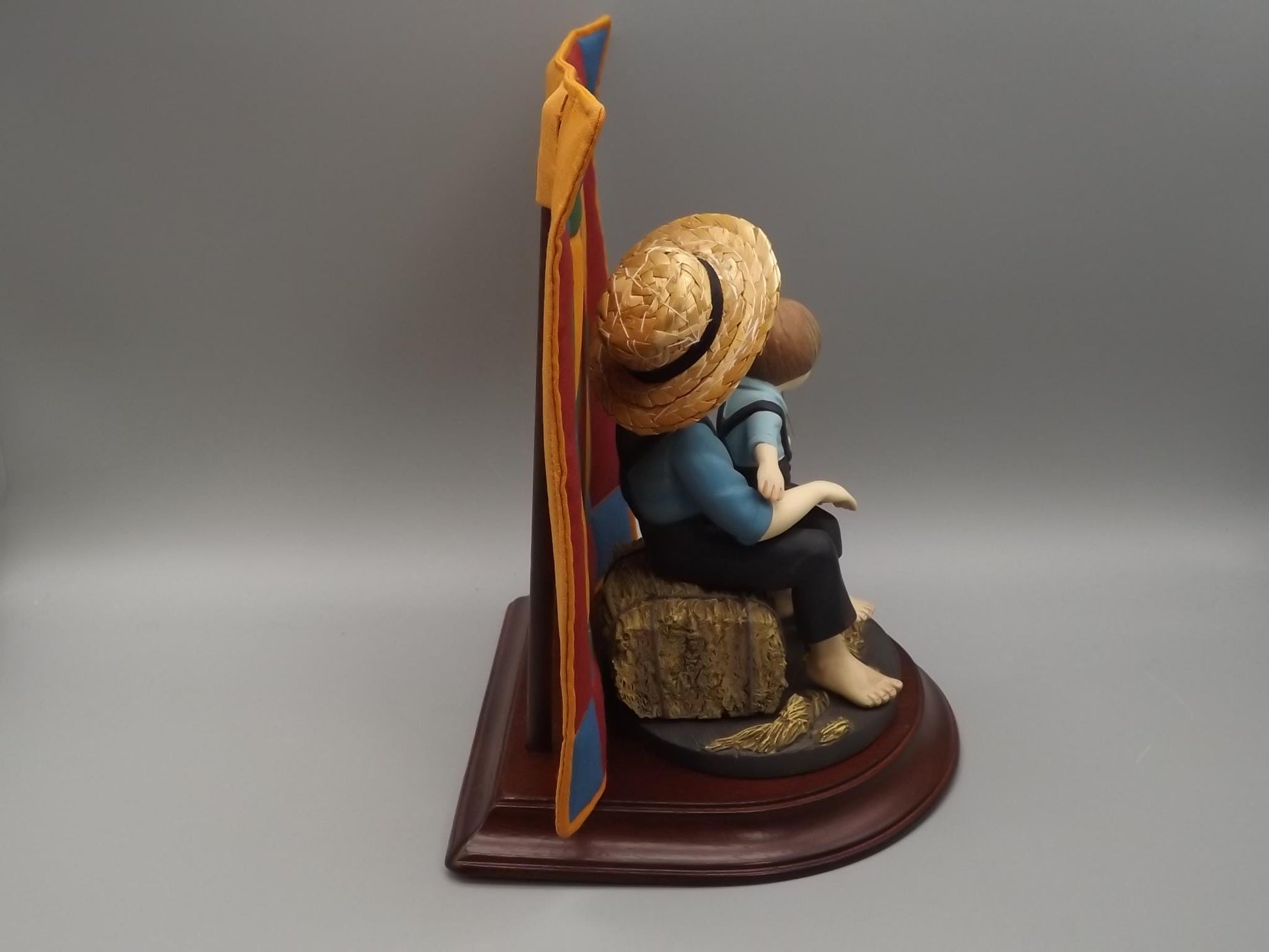 Willits Amish Heritage Figurine: "Eli and Benjamin" with Kitten