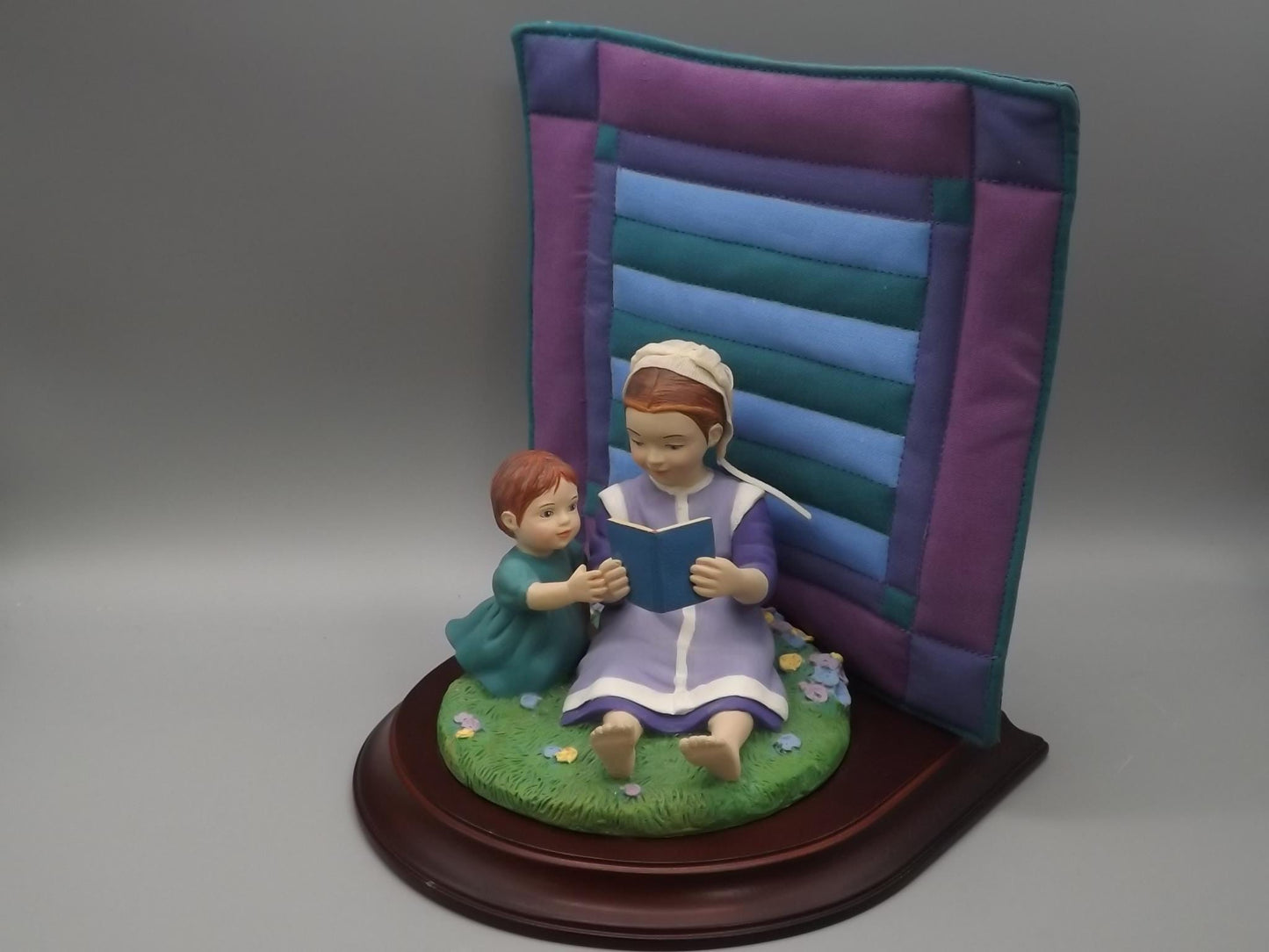 Vintage Willits Amish Figurine: "Sarah and Maggie" Reading