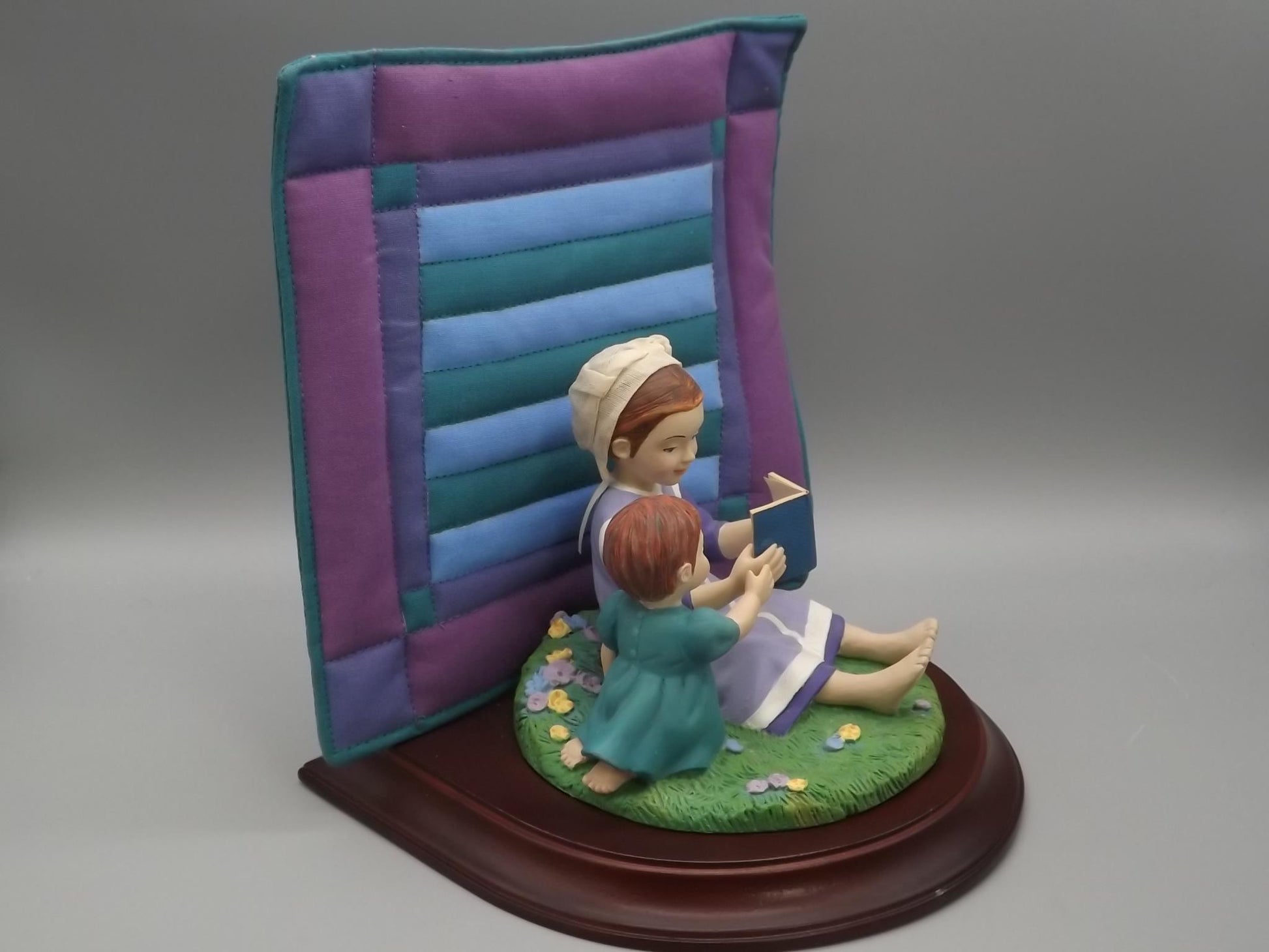 Vintage Willits Amish Figurine: "Sarah and Maggie" Reading