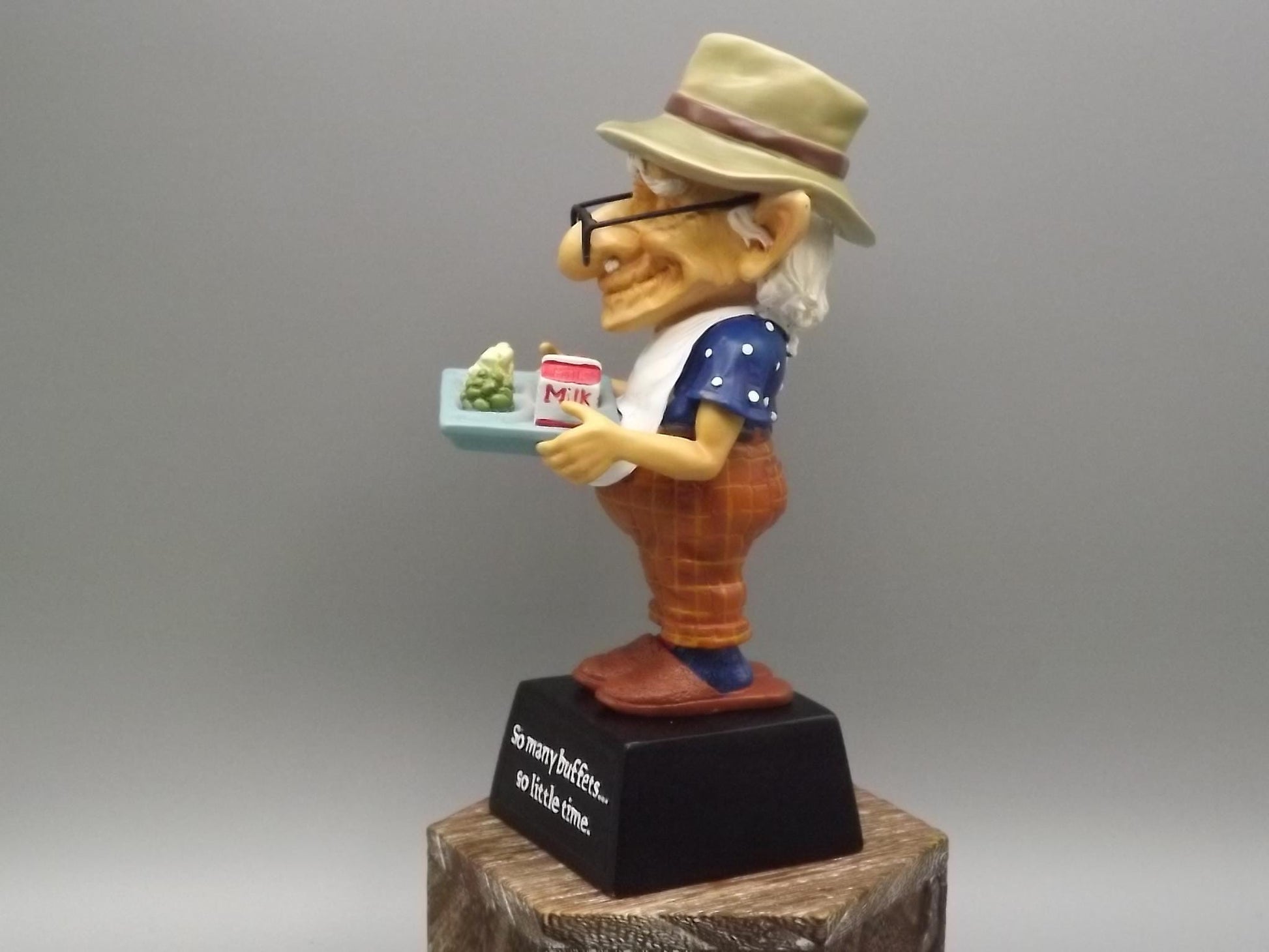 Westland Coots "Buffet" Figurine: Senior Citizen with Food Tray