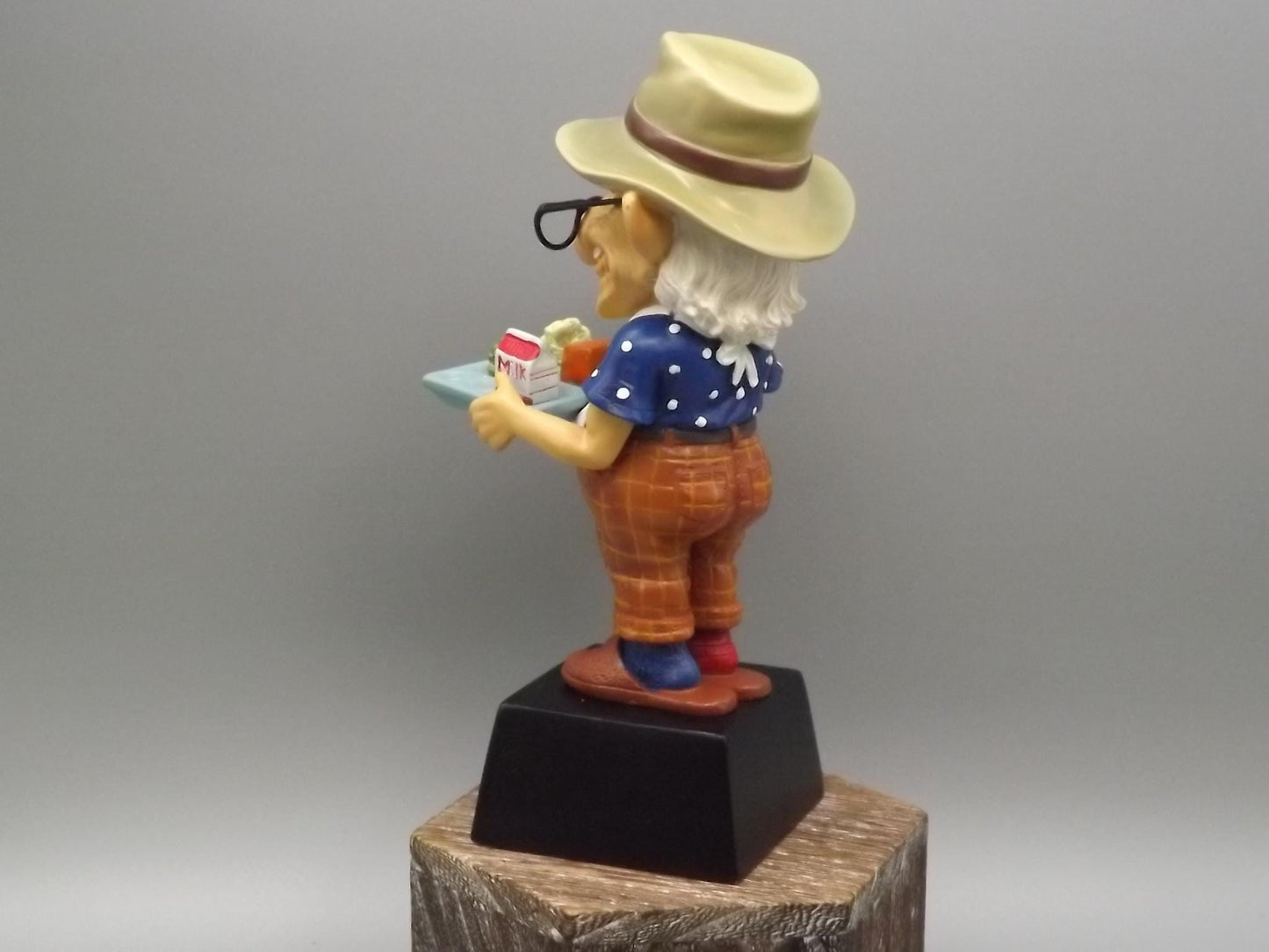 Westland Coots "Buffet" Figurine: Senior Citizen with Food Tray