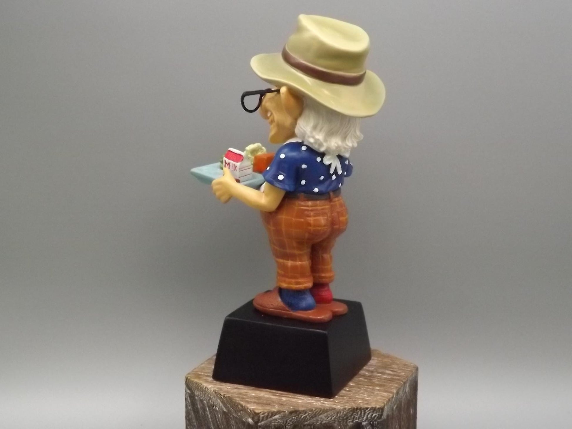 Westland Coots "Buffet" Figurine: Senior Citizen with Food Tray