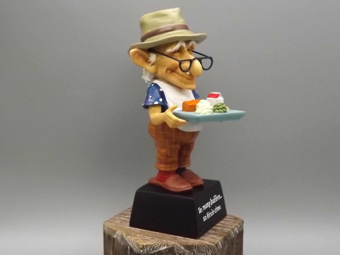 Westland Coots "Buffet" Figurine: Senior Citizen with Food Tray