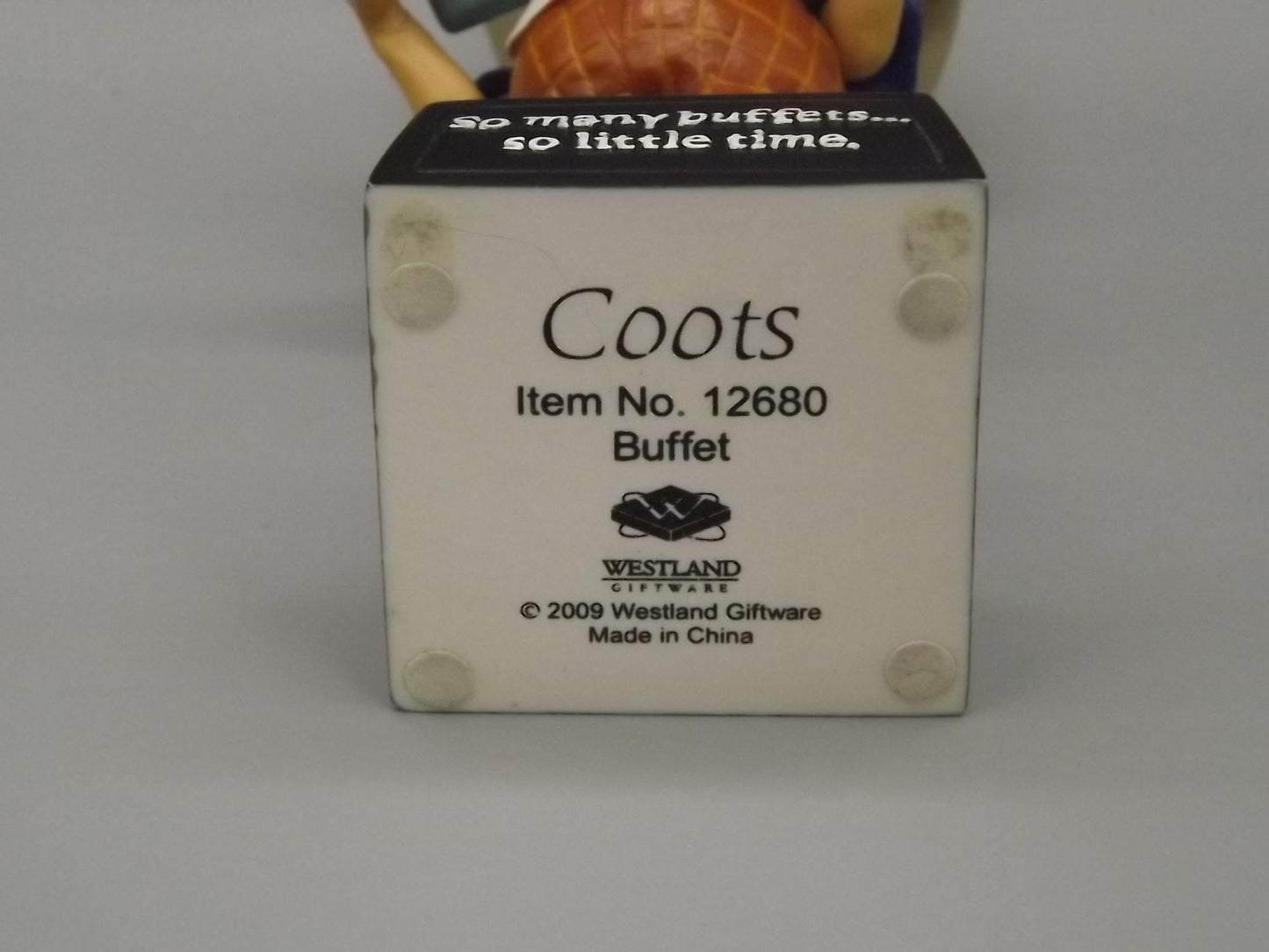 Westland Coots "Buffet" Figurine: Senior Citizen with Food Tray