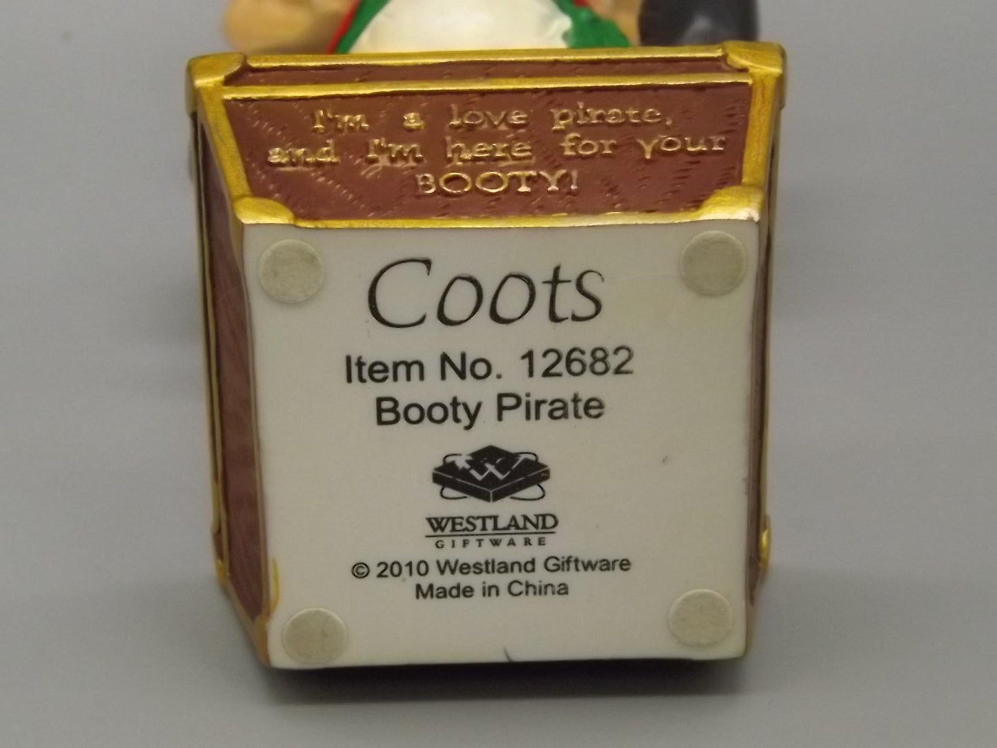 Westland Coots "Booty Pirate" Figurine: Senior Citizen Pirate Costume