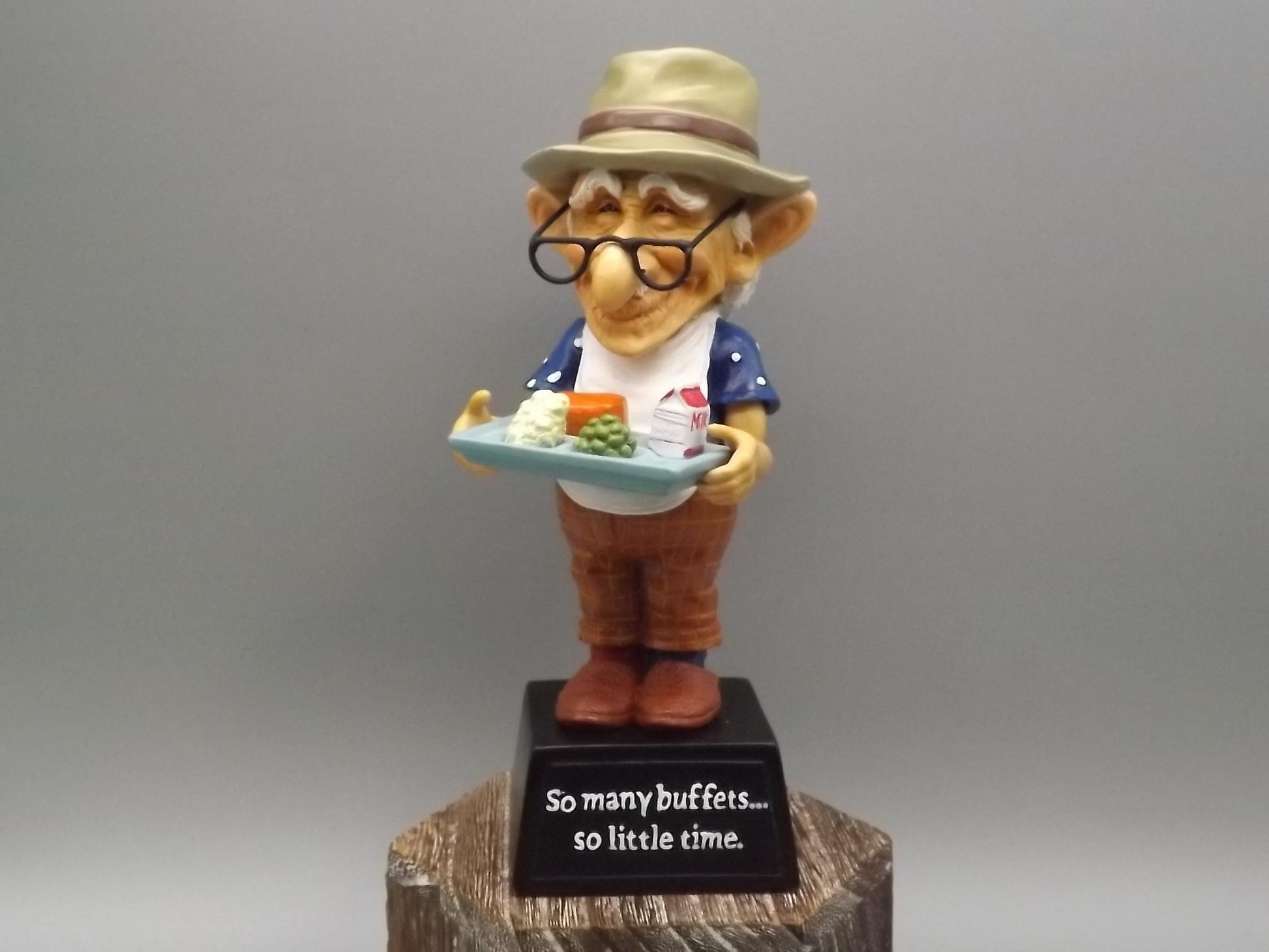 Westland Coots "Buffet" Figurine: Senior Citizen with Food Tray