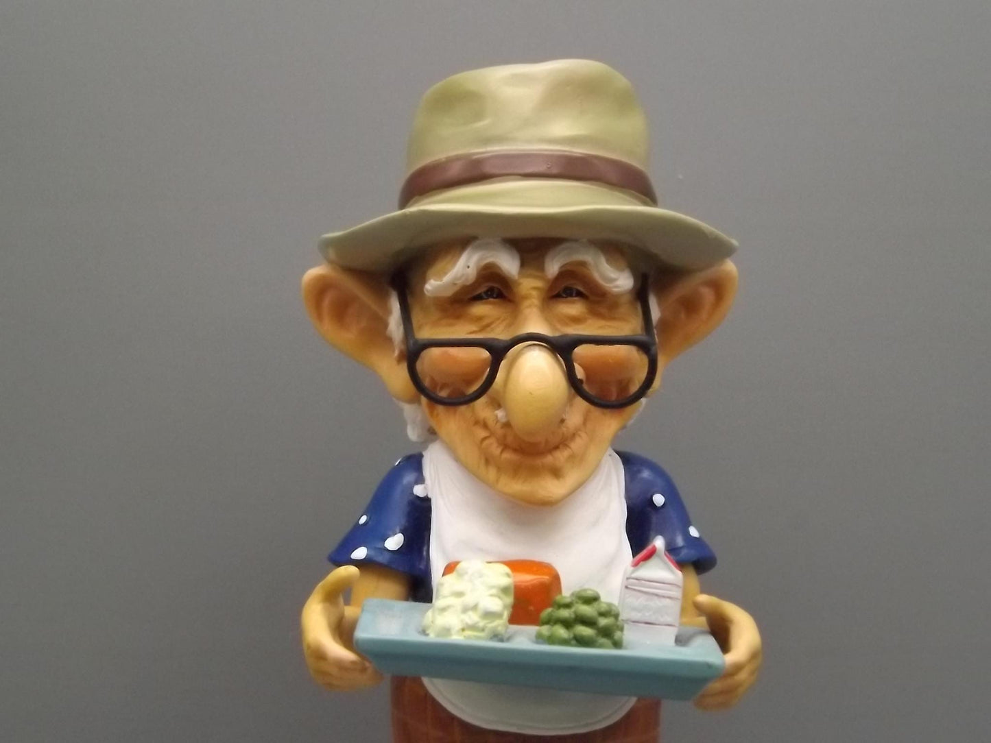 Westland Coots "Buffet" Figurine: Senior Citizen with Food Tray