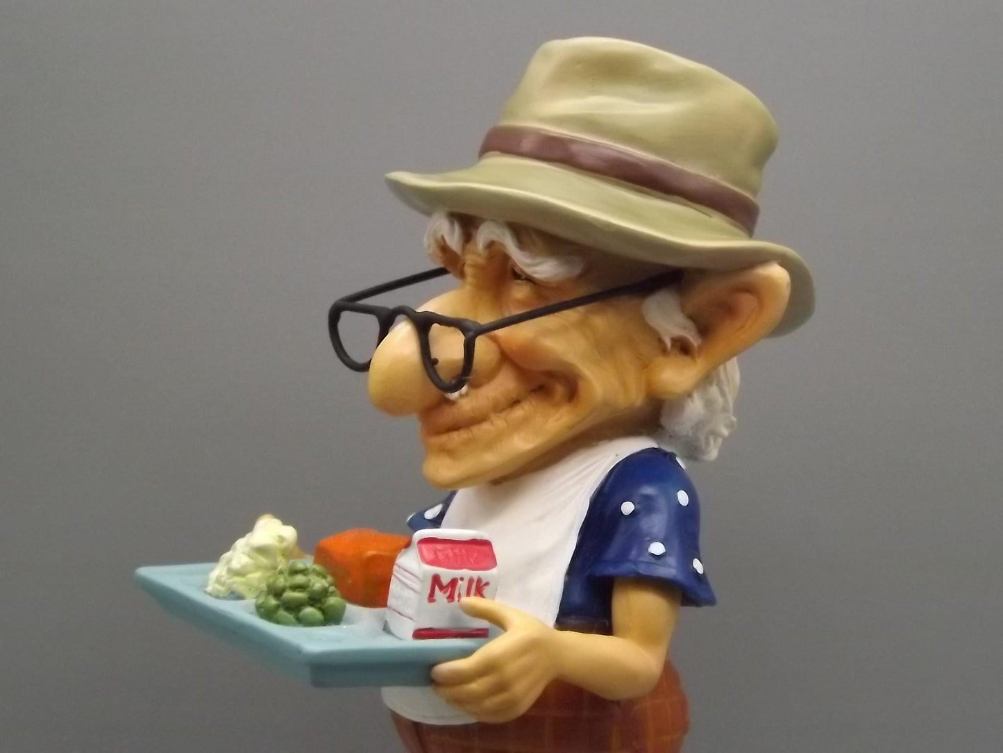 Westland Coots "Buffet" Figurine: Senior Citizen with Food Tray