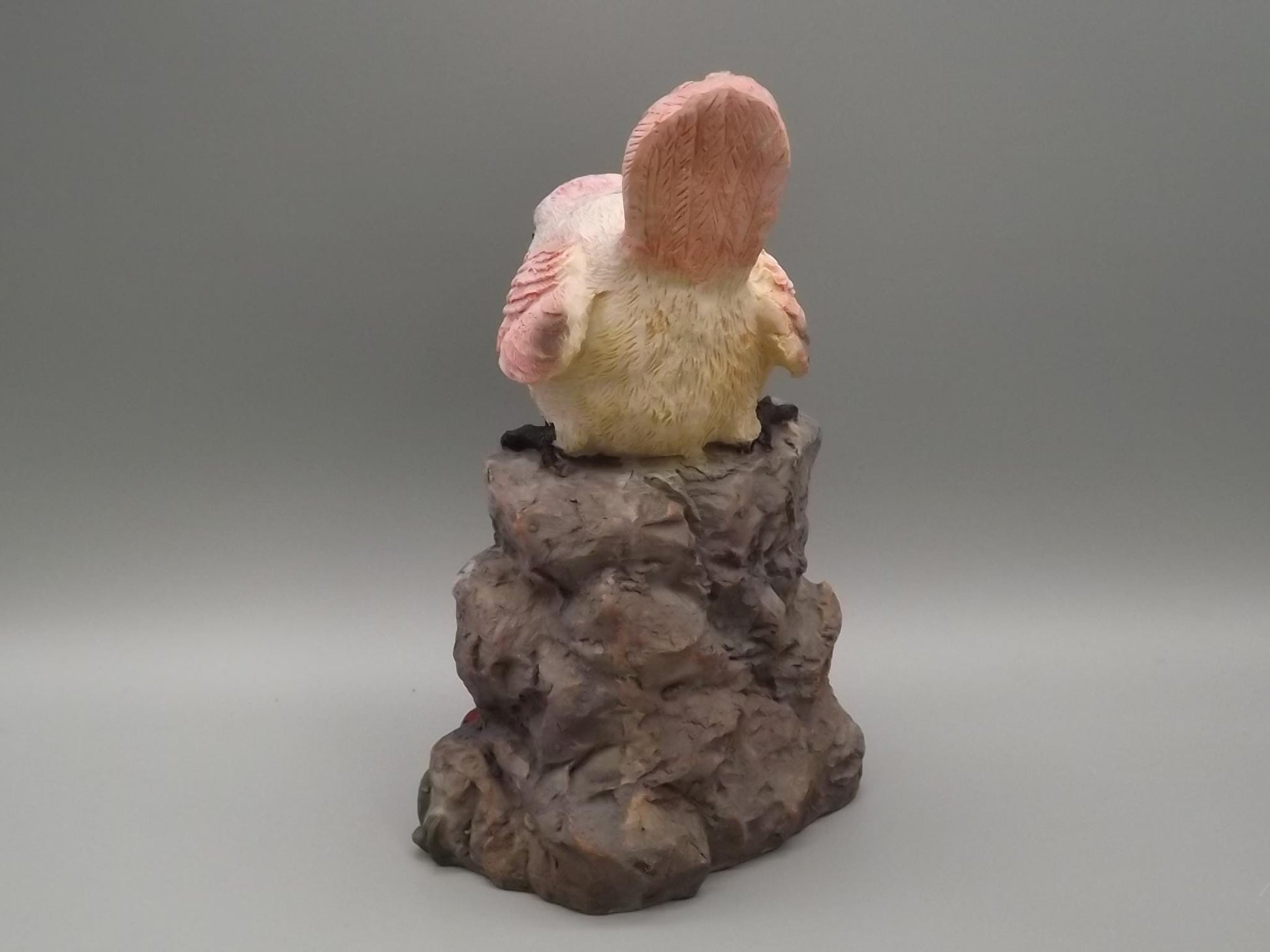 Pink Bird Figurine on Welcome Sign: Home Decor Gift