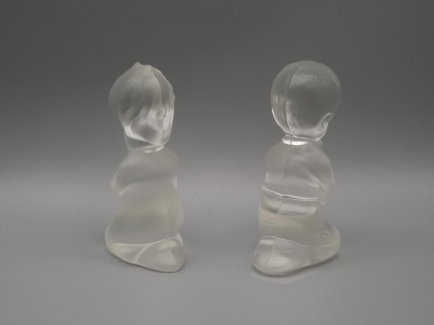 Vintage Fenton Glass Figurines: Praying Boy and Girl